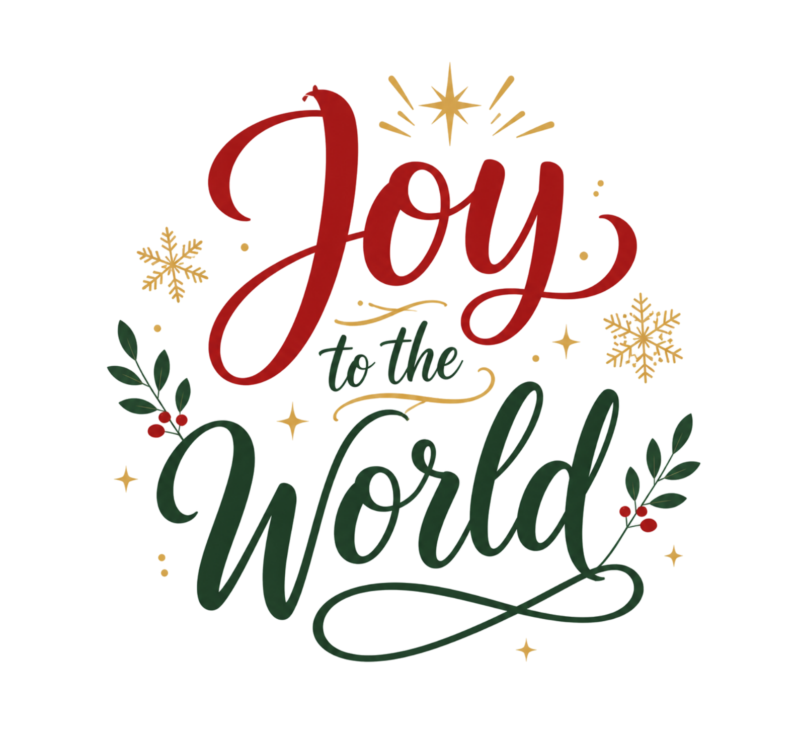 Joy To The World Nativity DTF Transfer