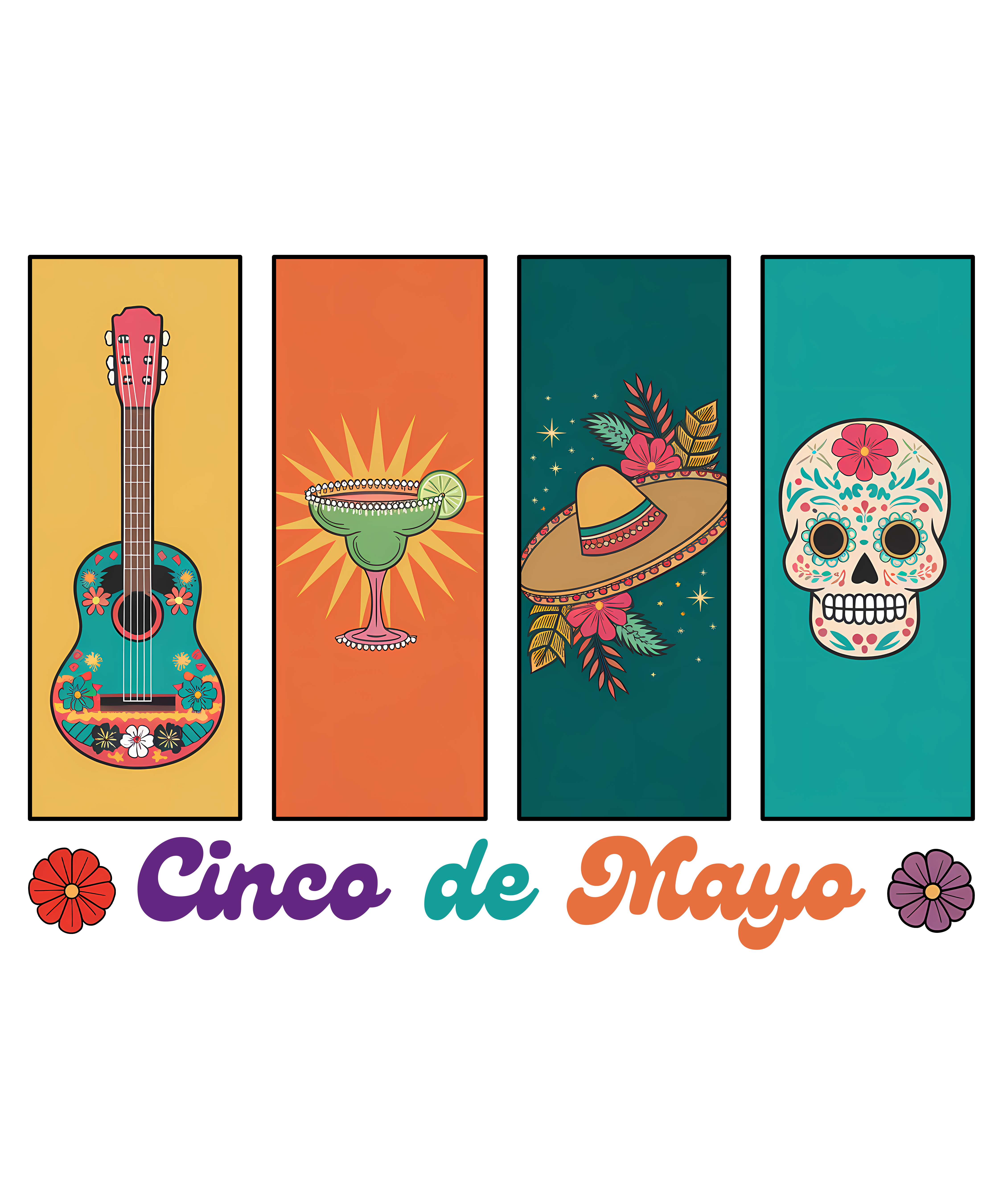 Cinco De Mayo Cultural Icons DTF Transfer