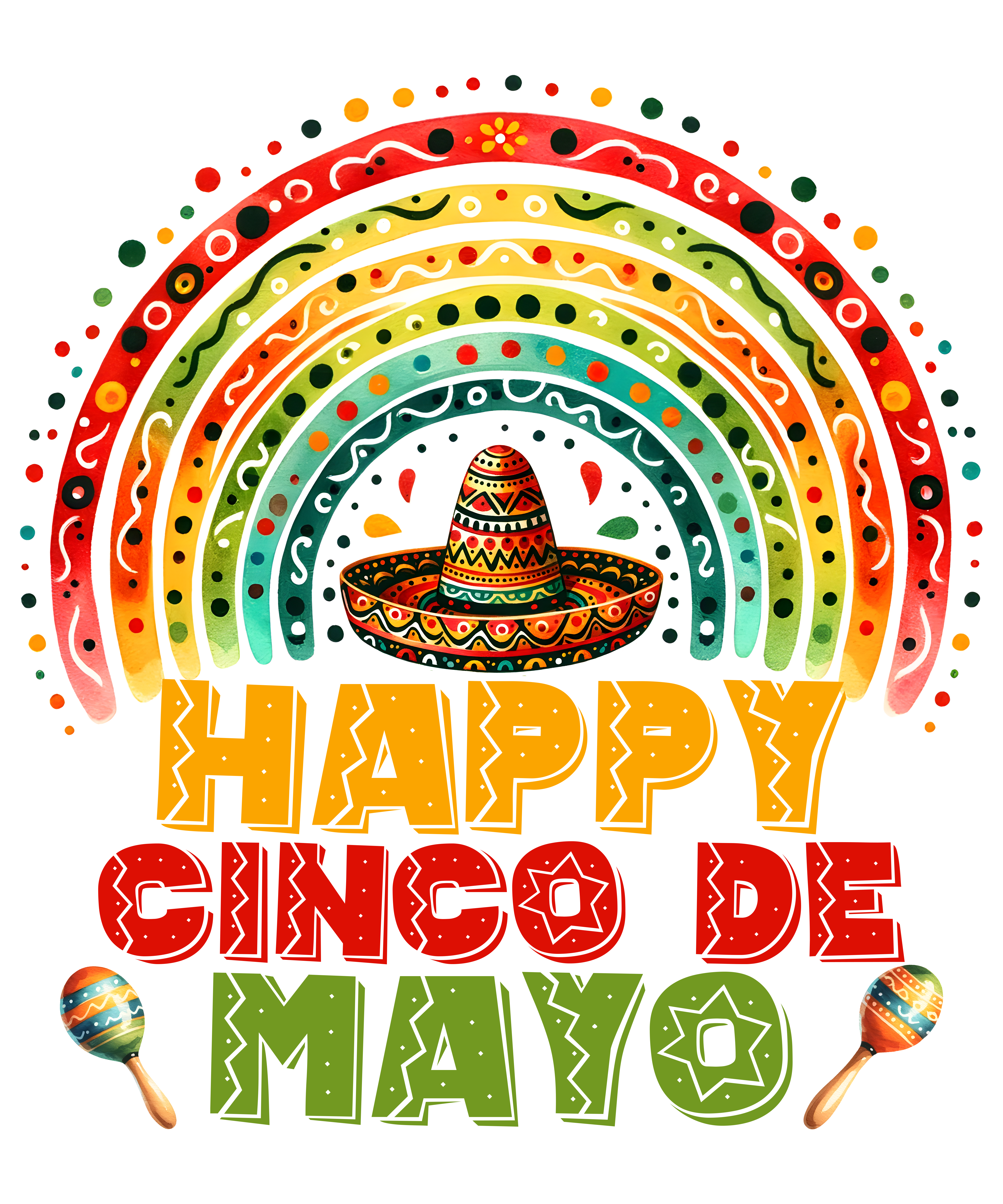 Happy Cinco De Mayo Fiesta DTF Transfer