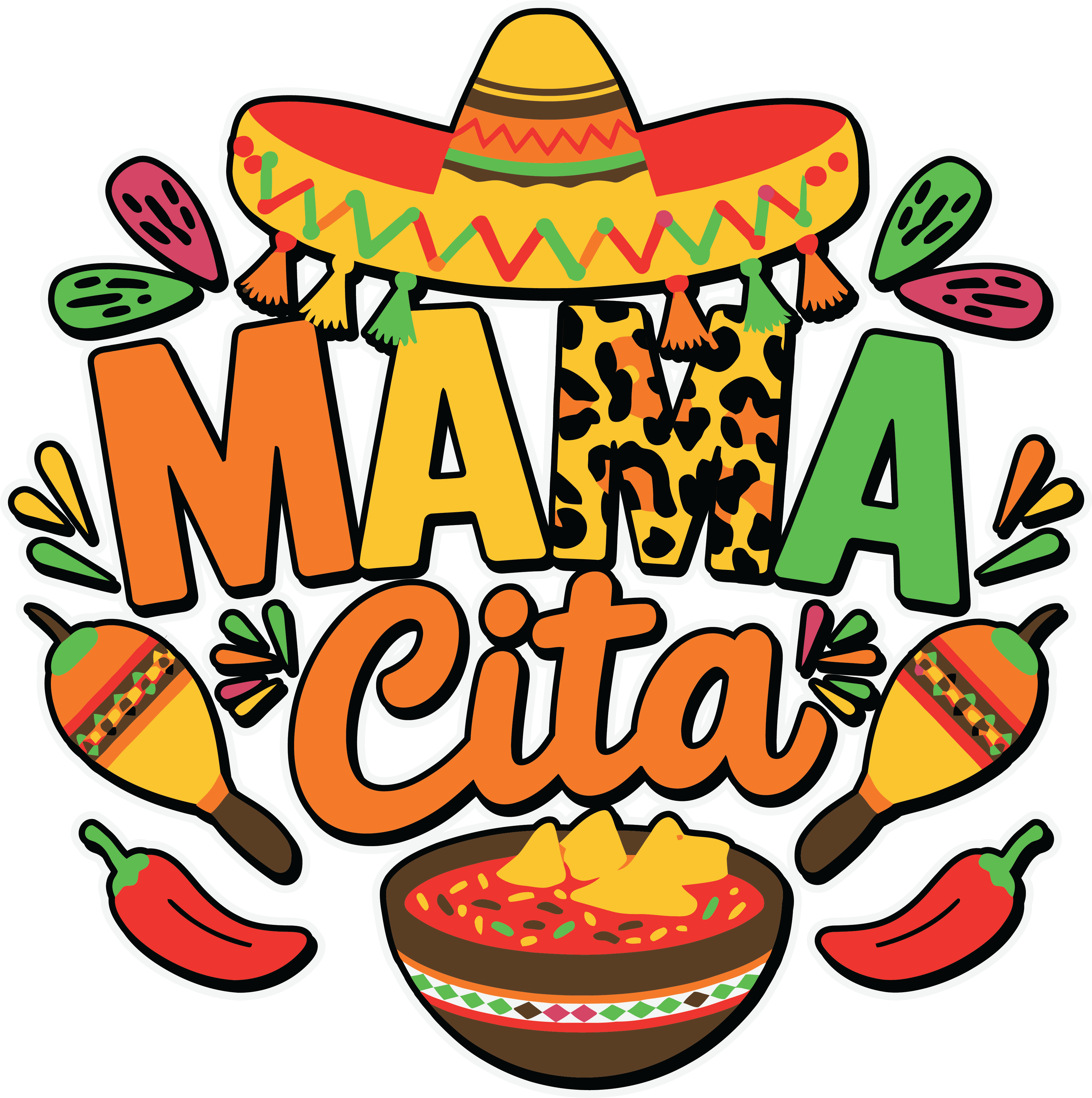 Mama Cita Mexican Fiesta DTF Transfer