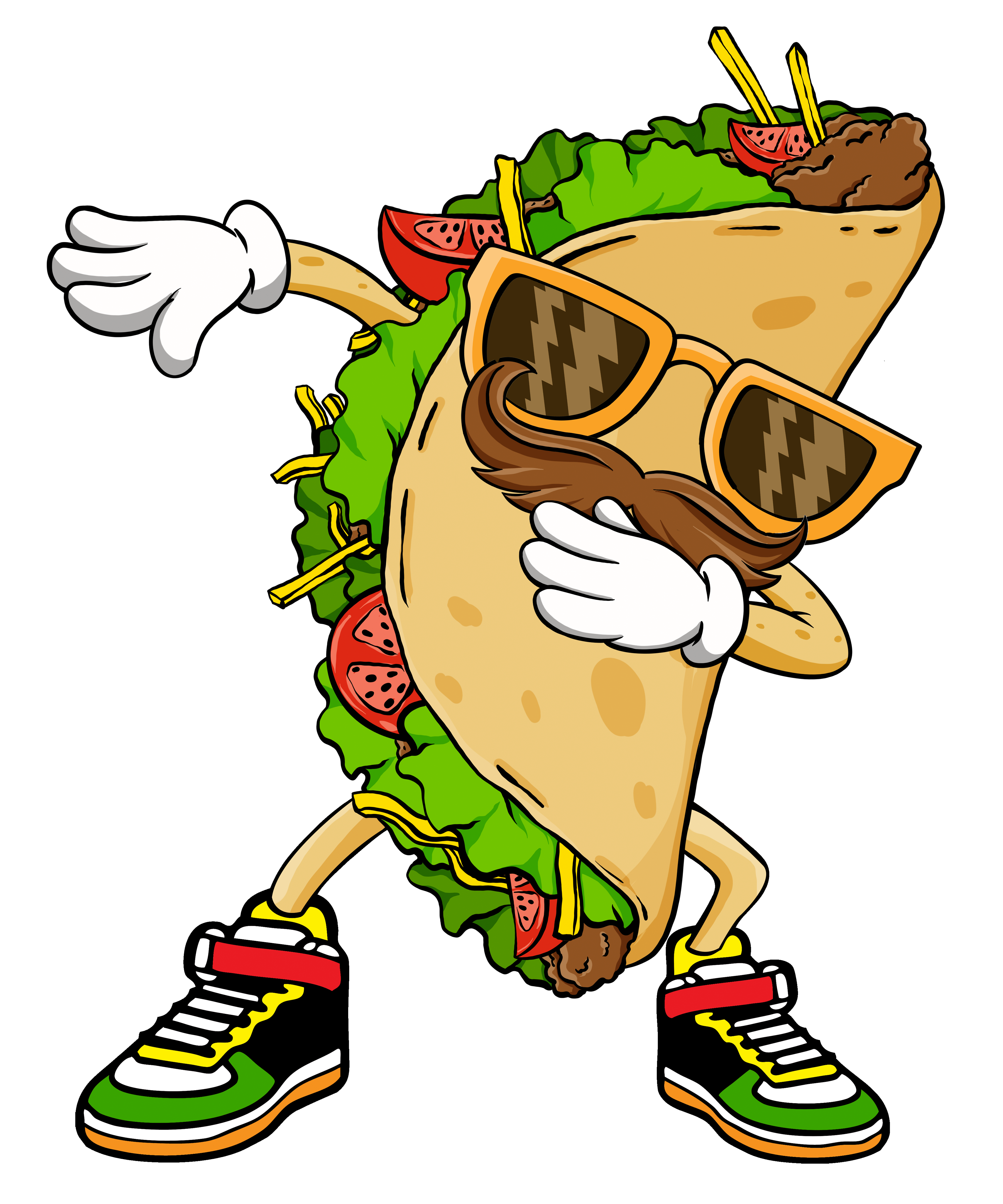 Dabbing Taco DTF Transfer