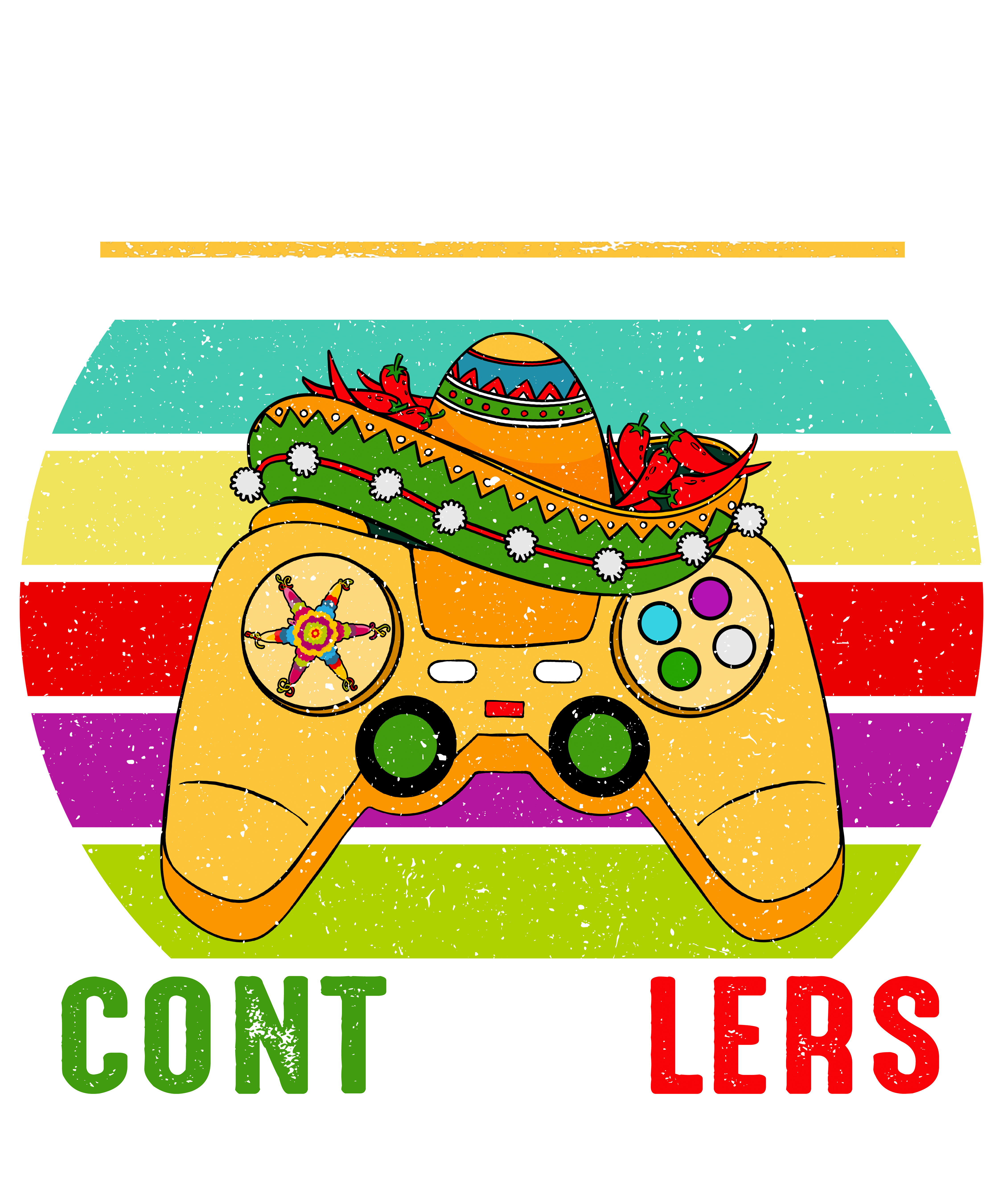 Cinco De Mayo Gamers Controller DTF Transfer