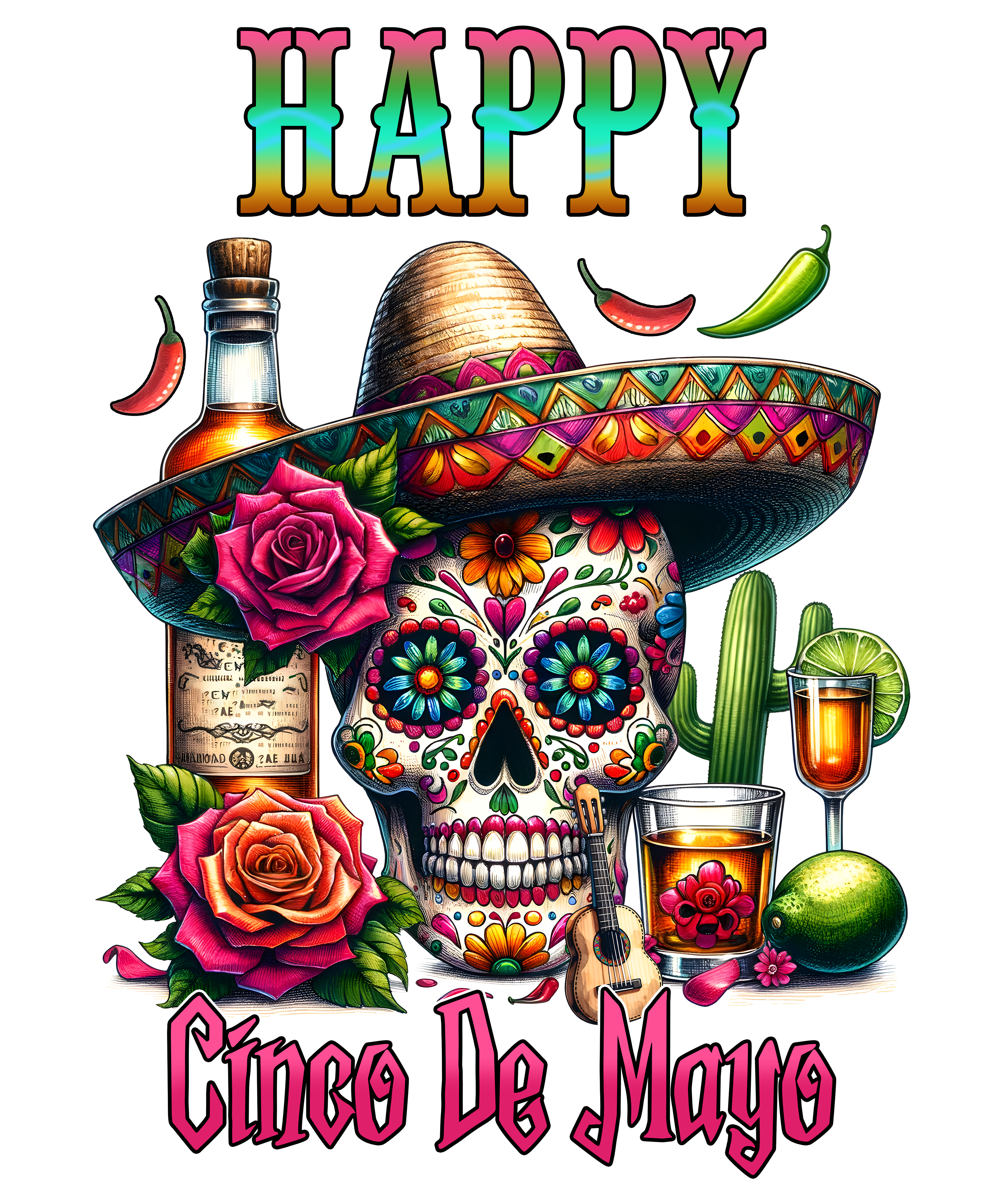 Happy Cinco De Mayo Celebration DTF Transfer