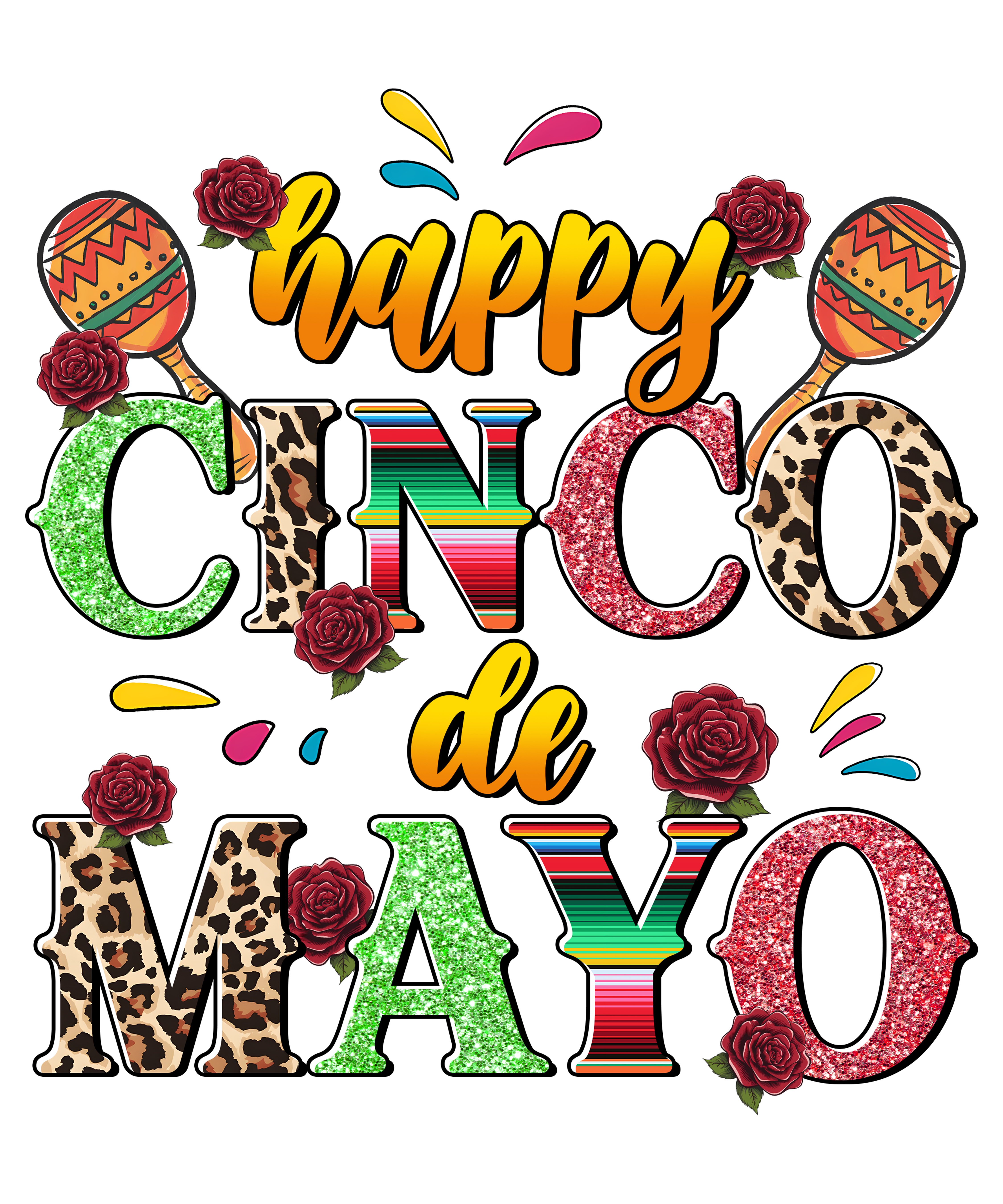 Happy Cinco De Mayo Celebration DTF Transfer