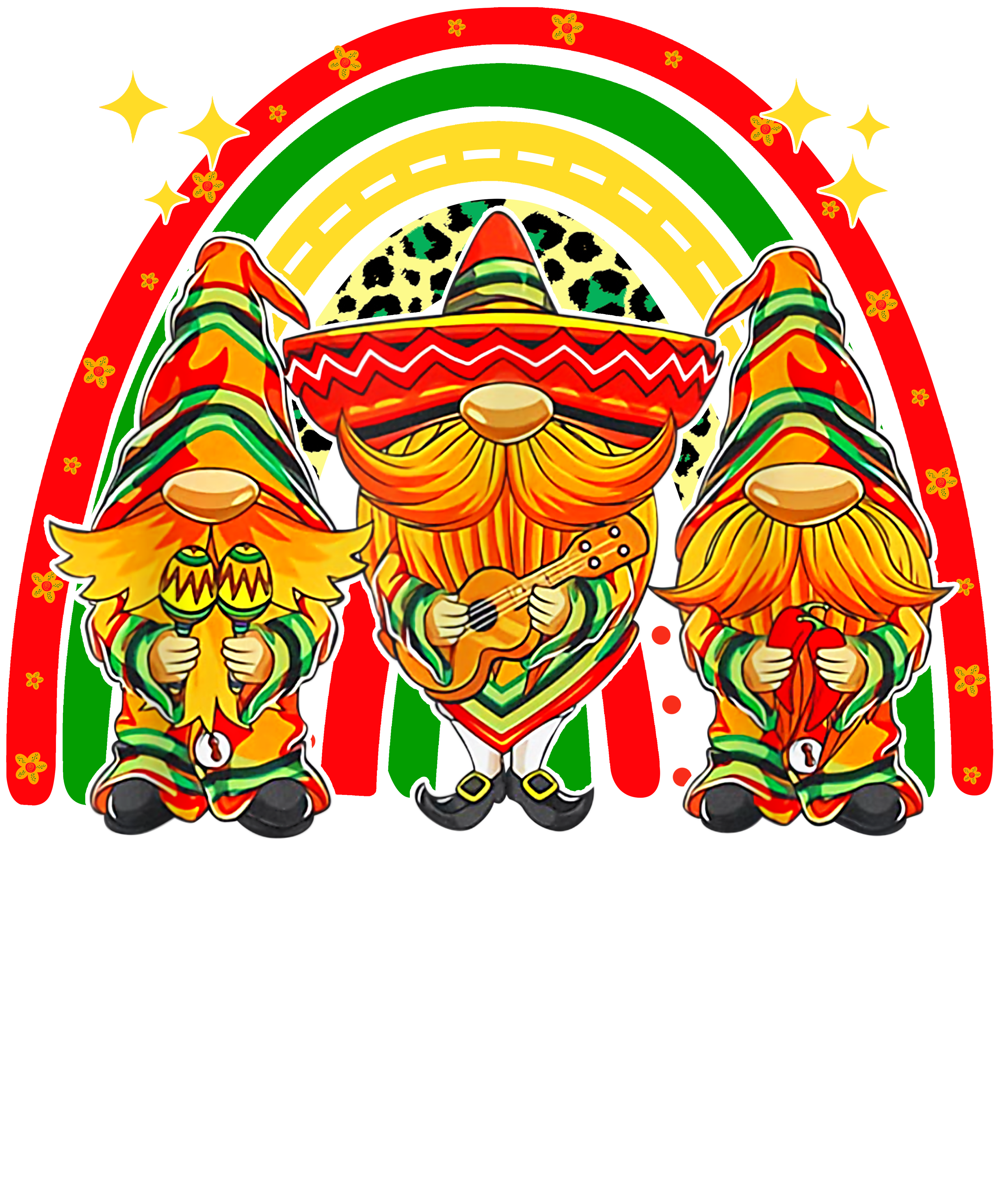 Mariachi Gnome Trio DTF Transfer