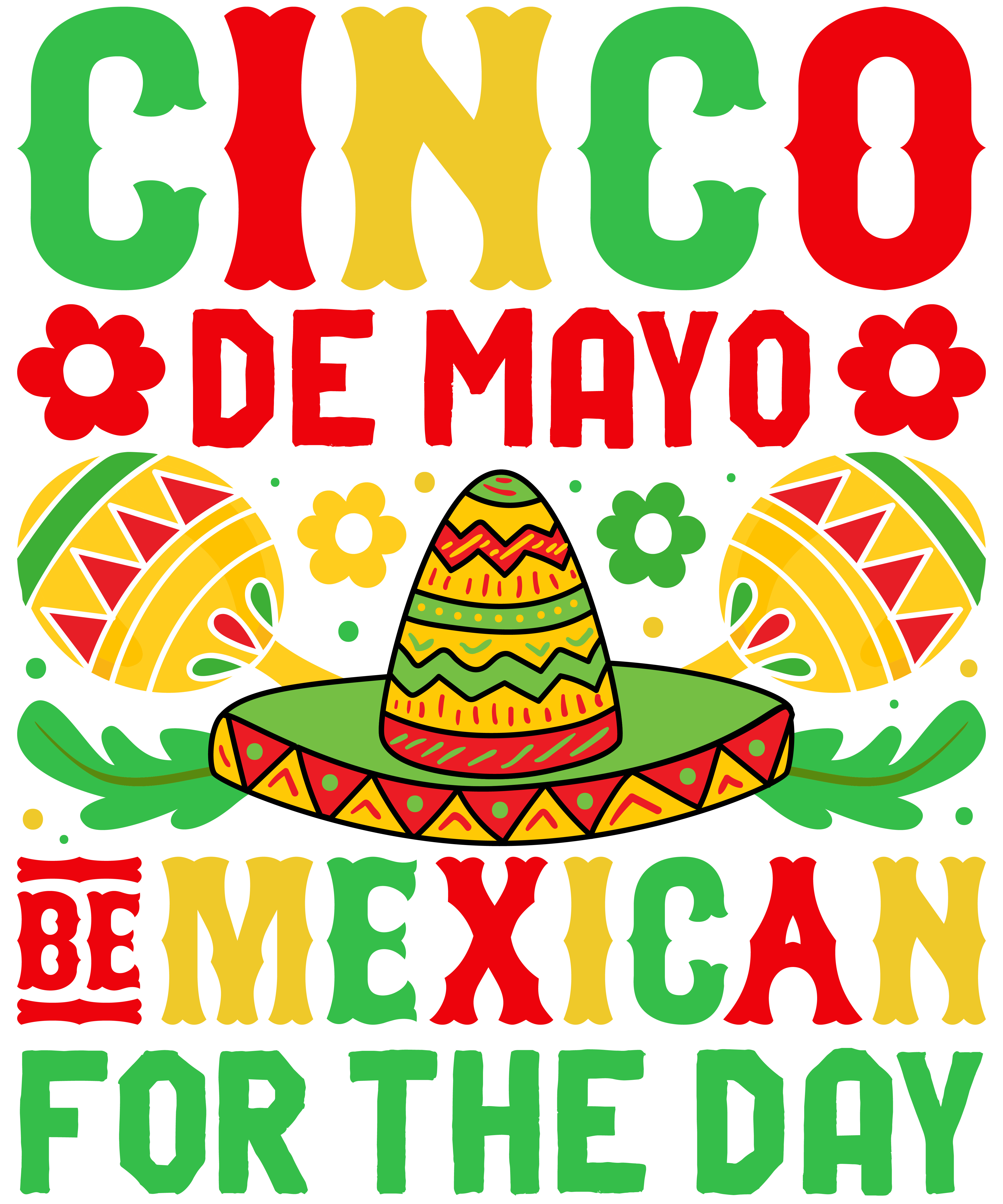 Cinco De Mayo Mexican Pride DTF Transfer