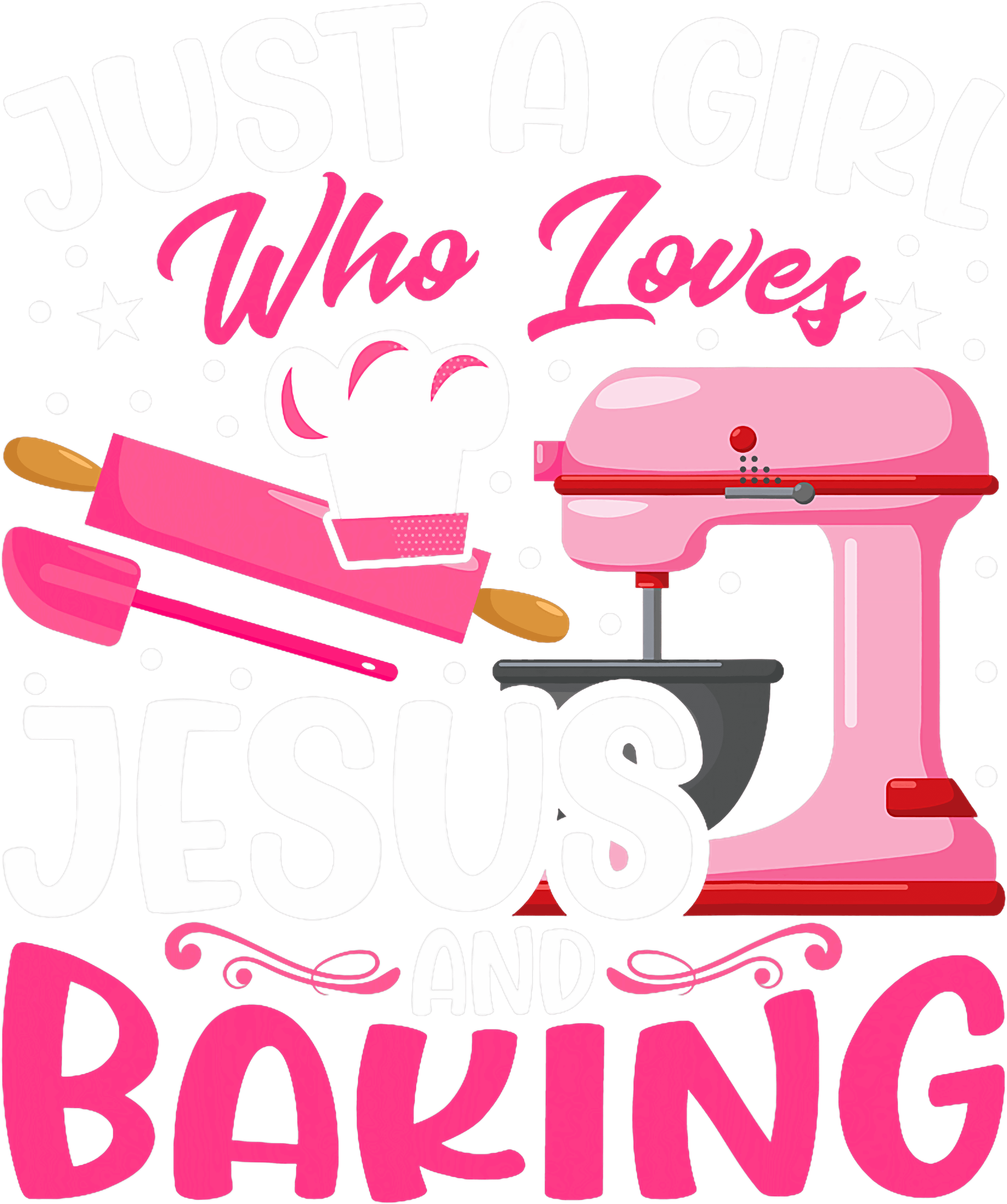Just A Girl Who Loves Jesus DTF Transfer