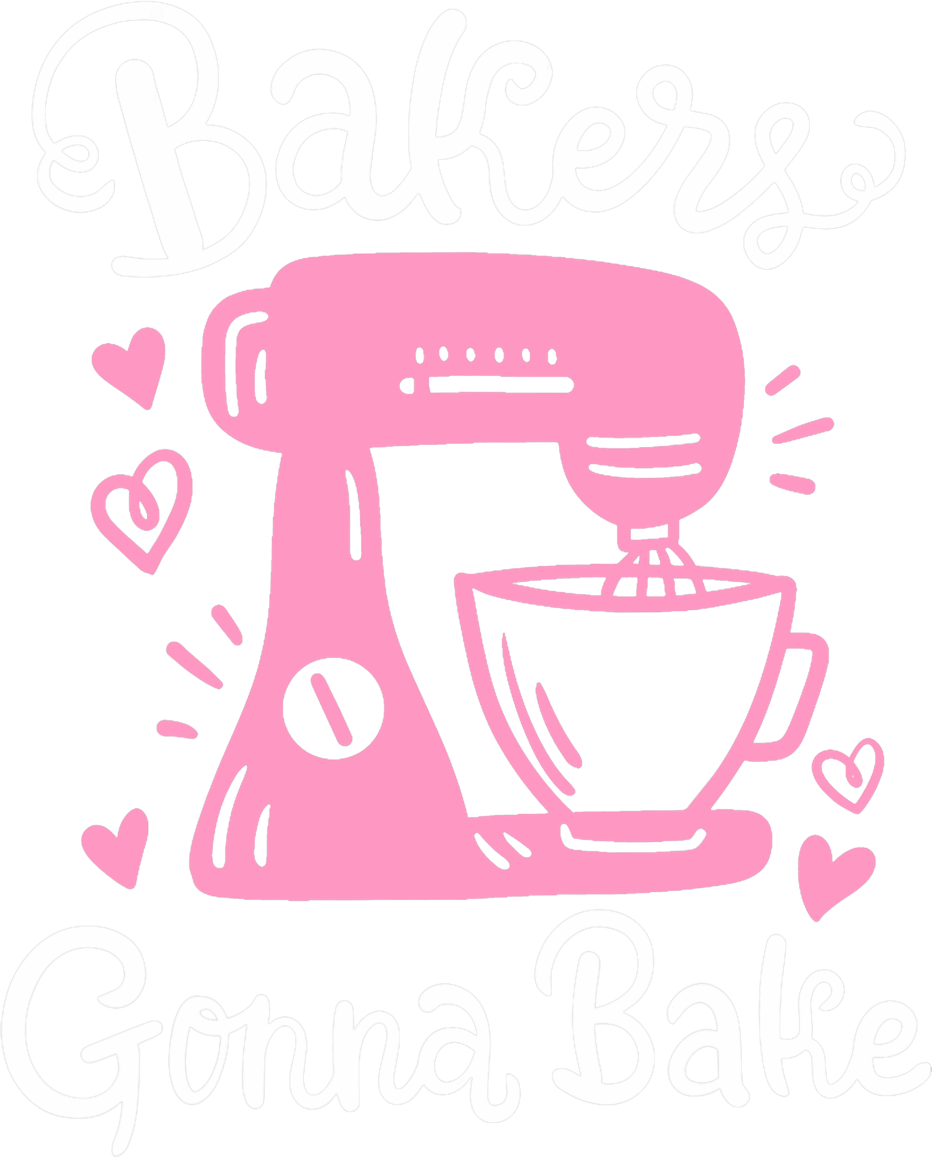 Cute Baker Mixer DTF Transfer