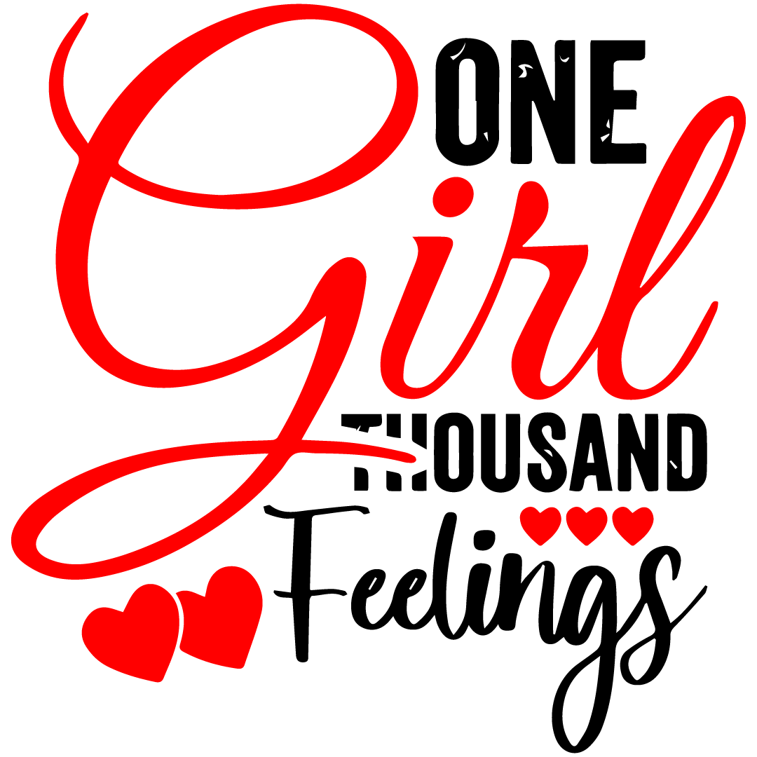 Girl With Hearts DTF Transfer