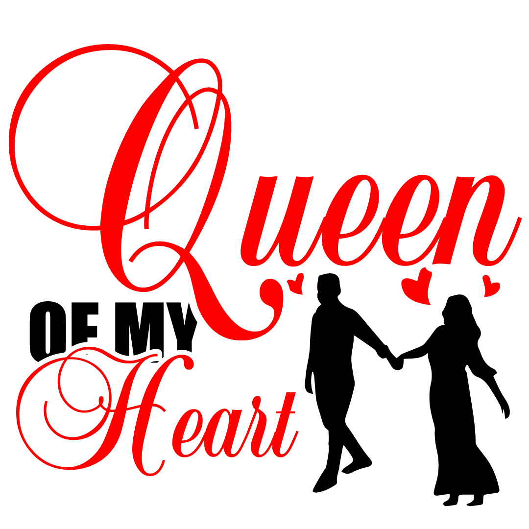 Queen Heart DTF Transfer