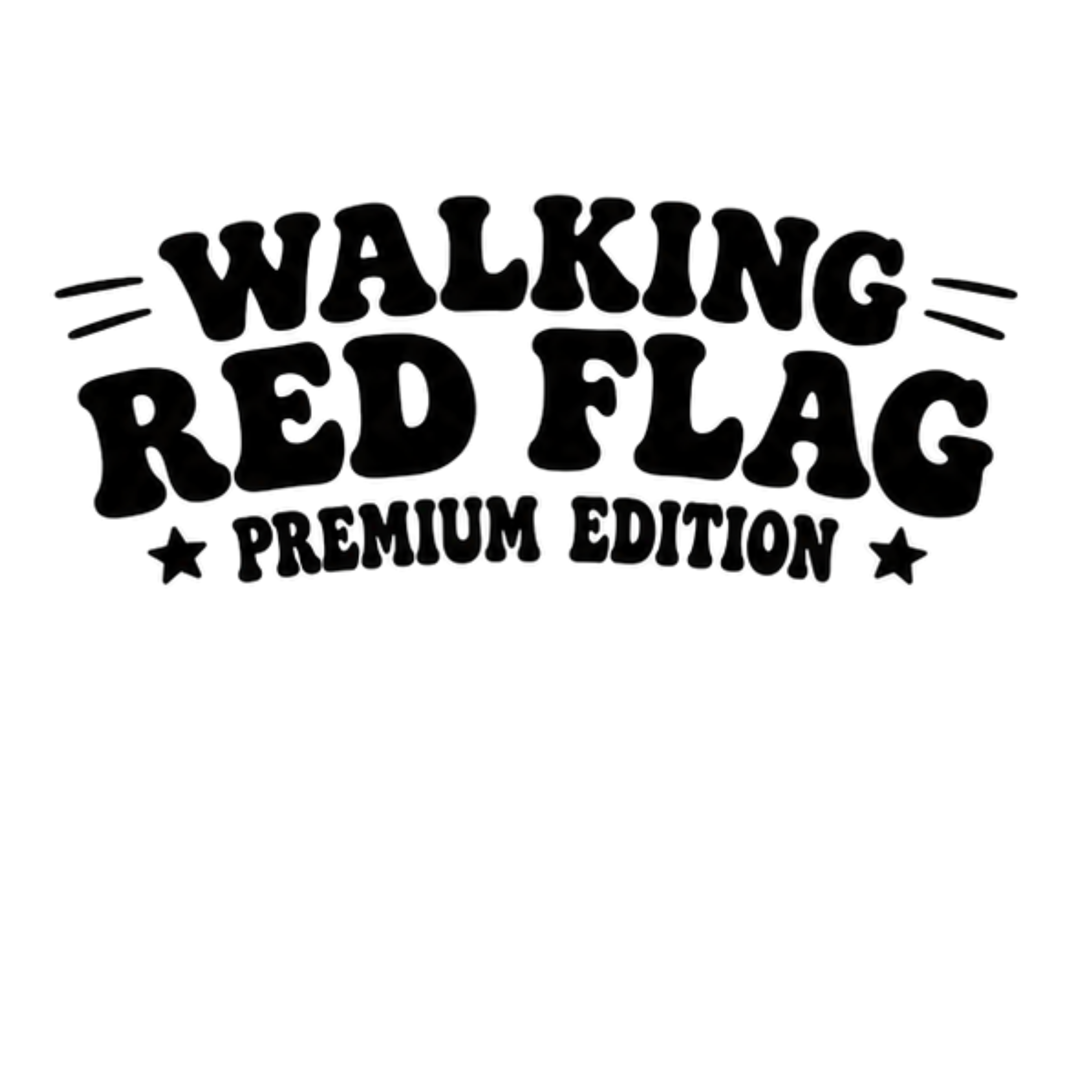 Walking Red Flag Premium Edition DTF Transfer