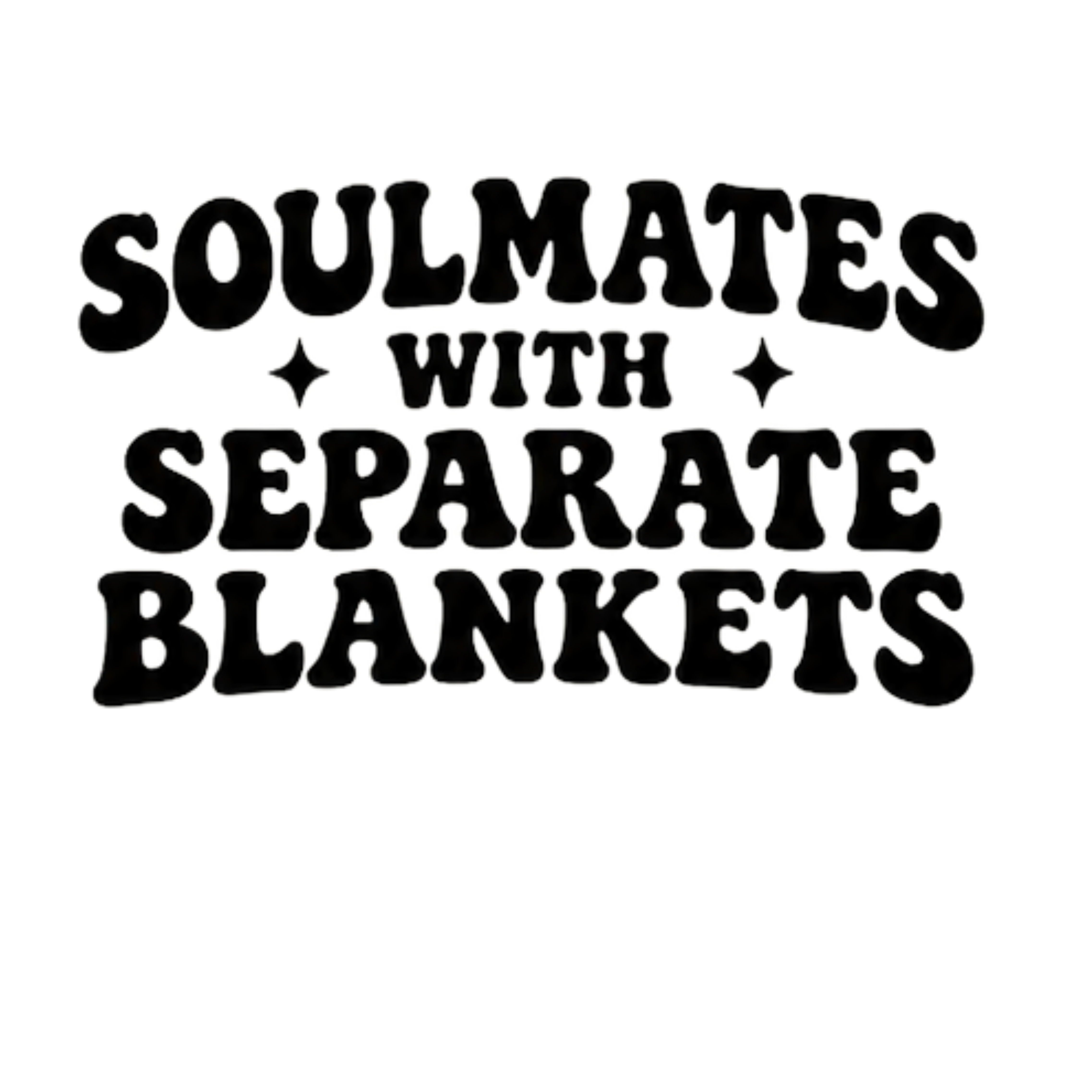 Soulmates With Separate Blankets DTF Transfer