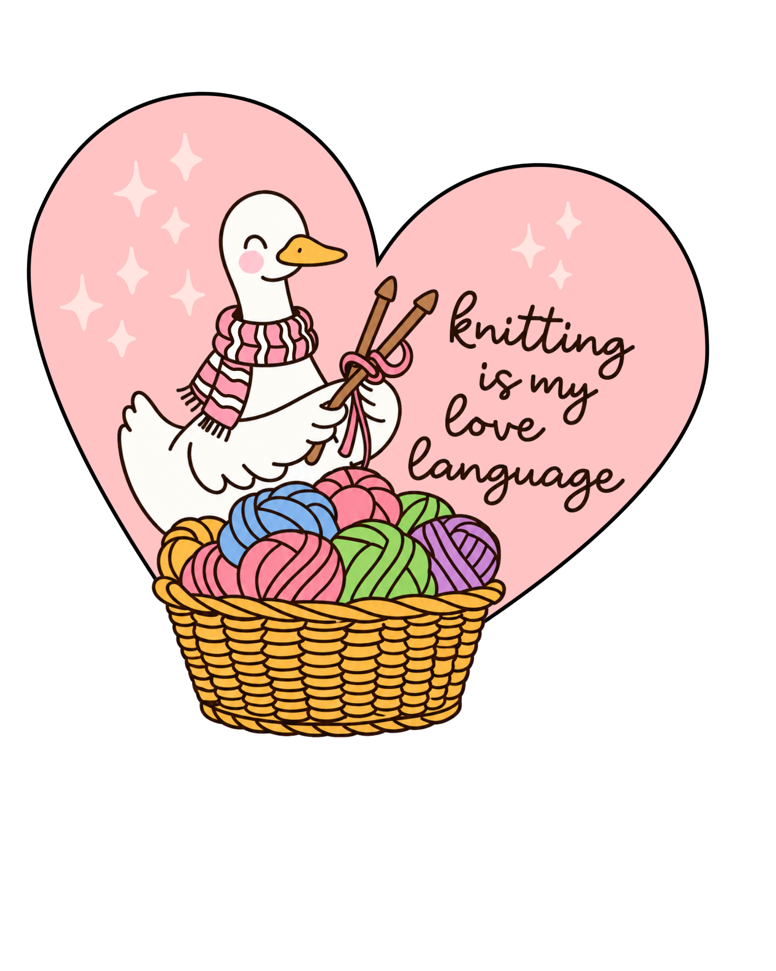 Knitting Is My Love Language DTF Transfer