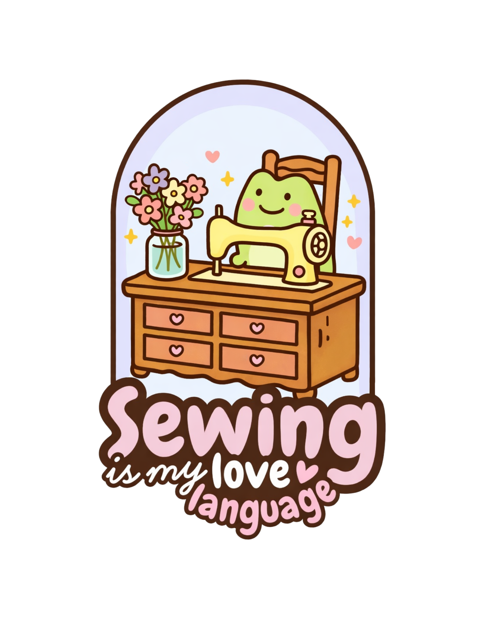 Sewing Is My Love Language DTF Transfer