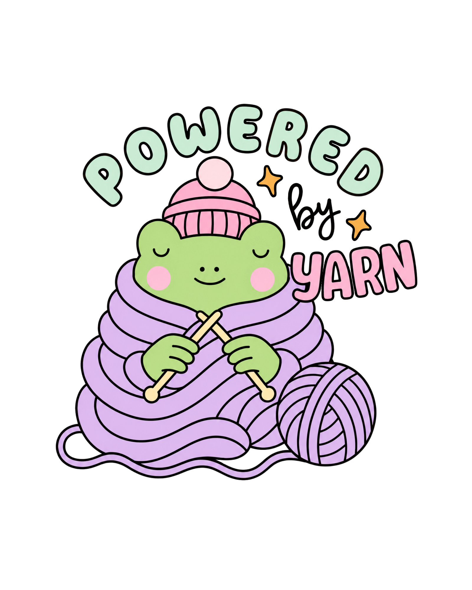 Powered By Yarn DTF Transfer