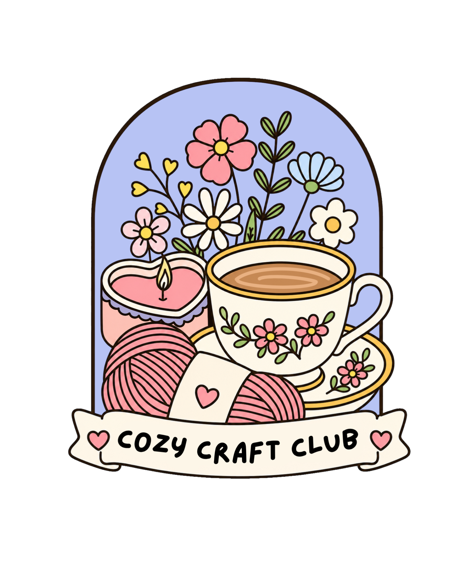 Cozy Craft Club DTF Transfer