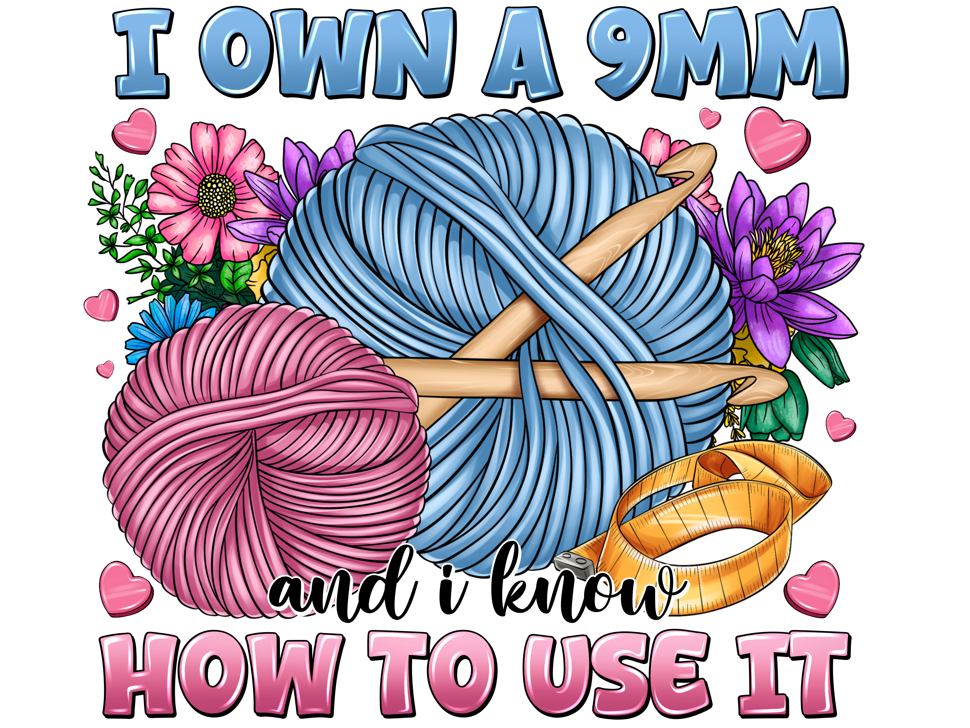 Crochet Hook Collector DTF Transfer