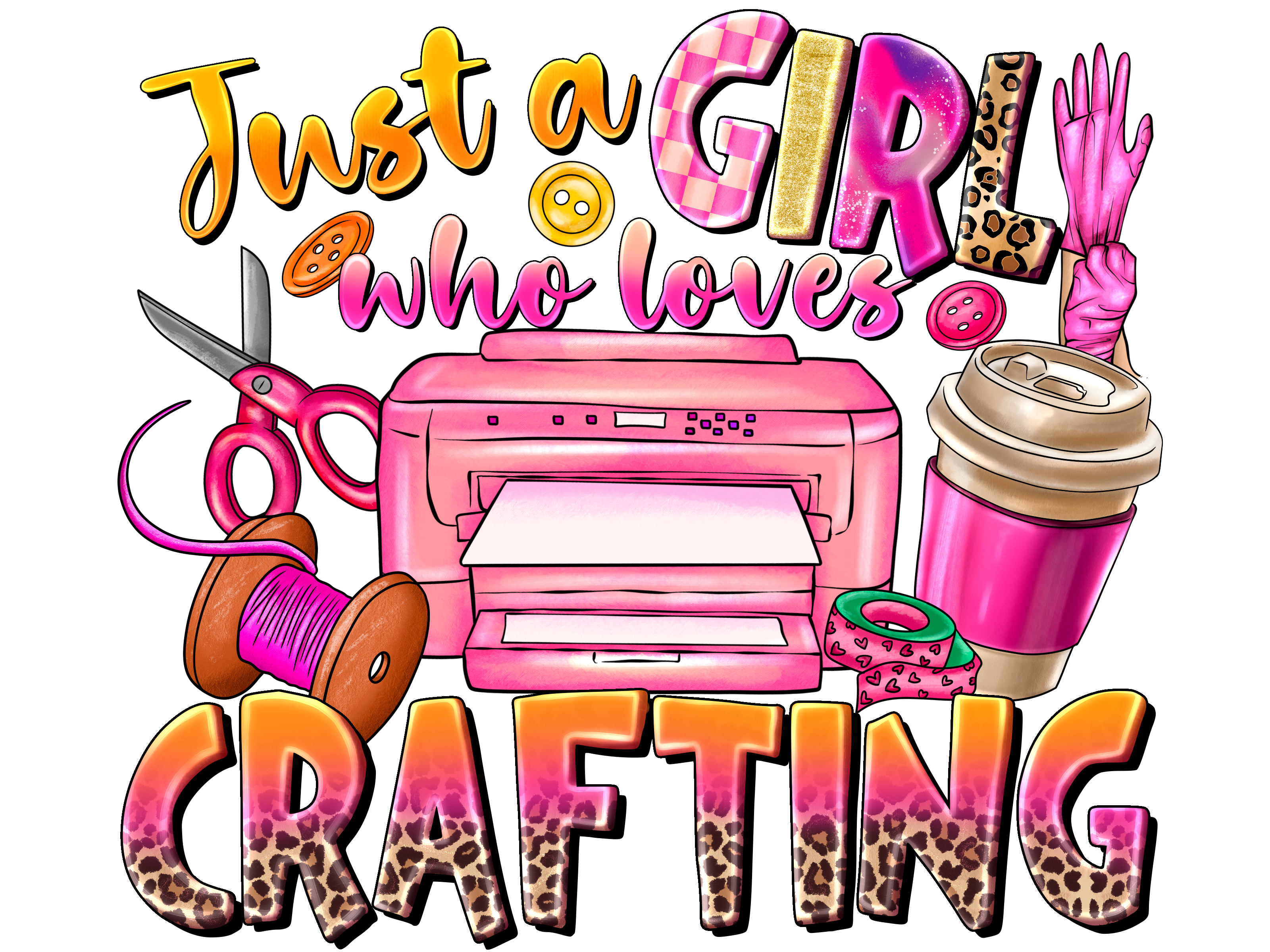 Girl Who Loves Crafting DTF Transfer