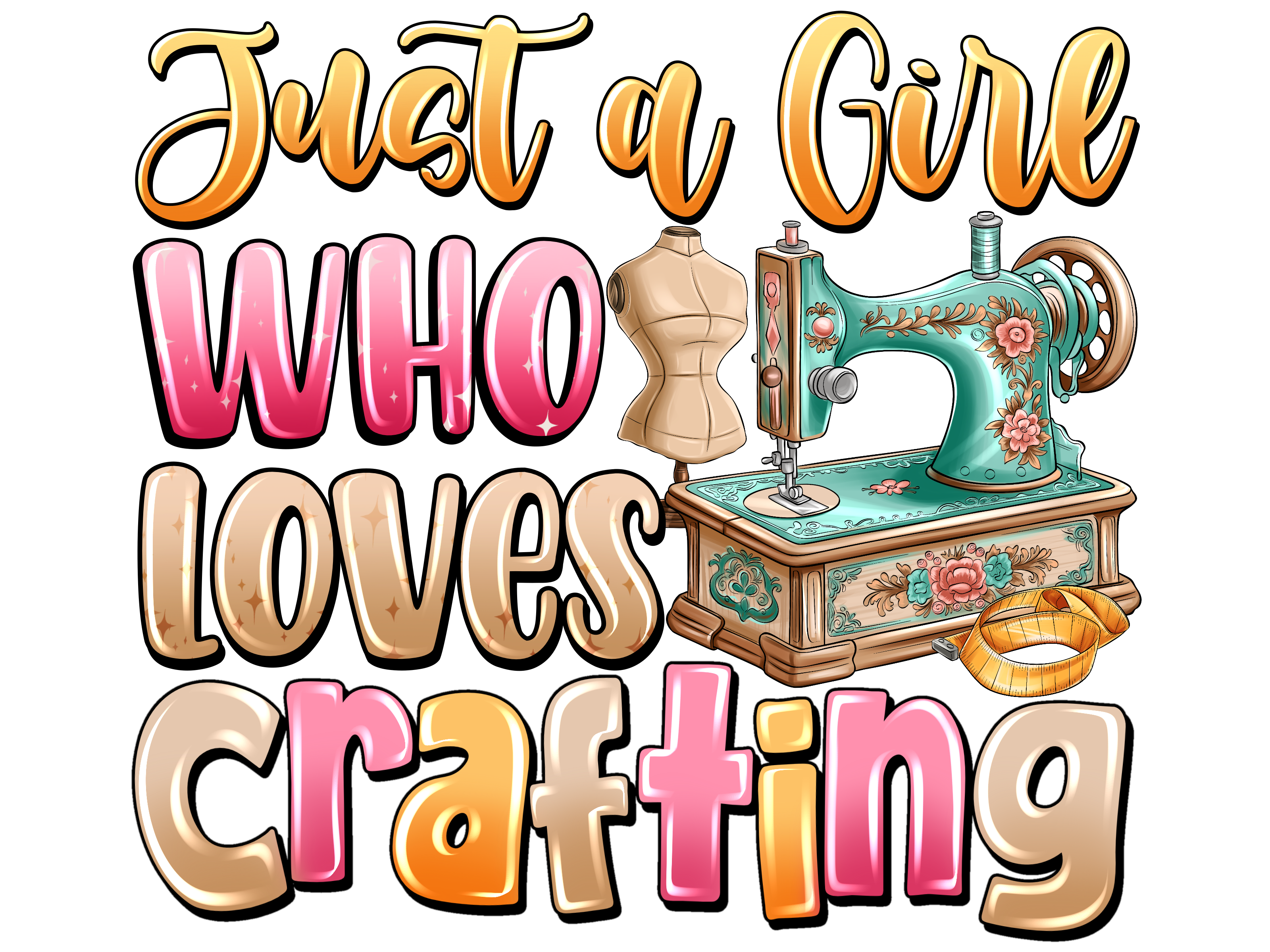 Sewing Craft Lover DTF Transfer