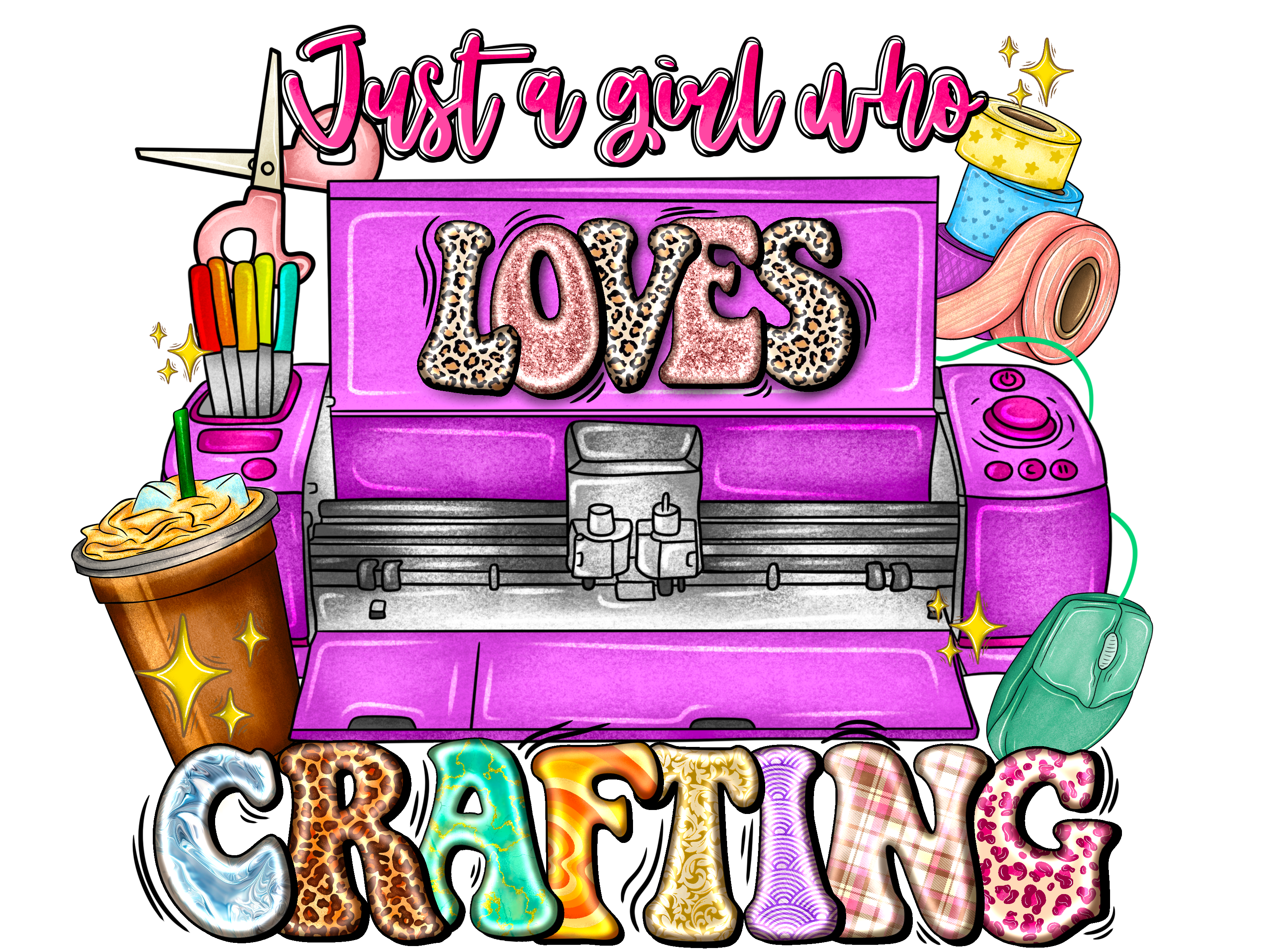 Crafting Machine Lover DTF Transfer