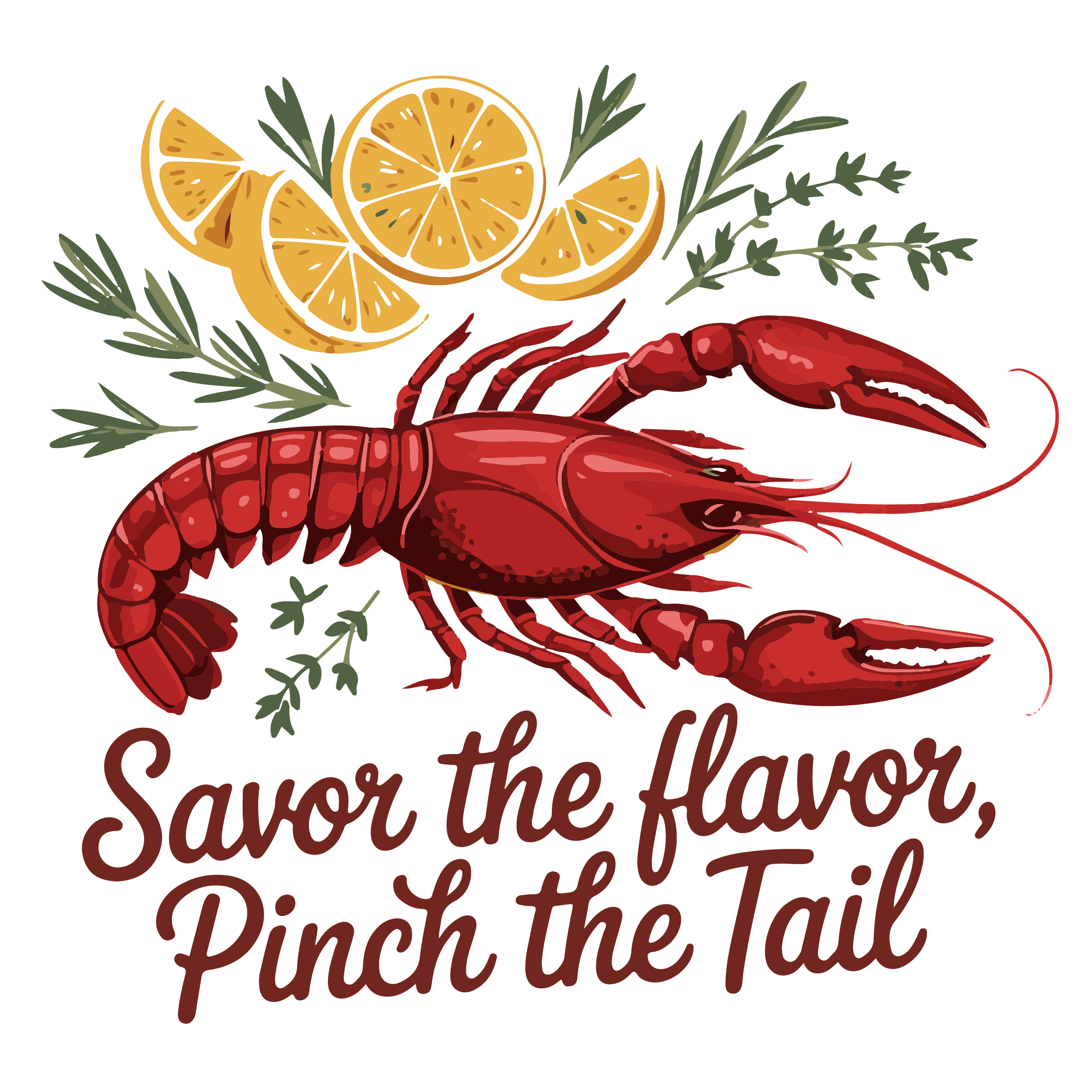 Cajun Seafood Flavor DTF Transfer
