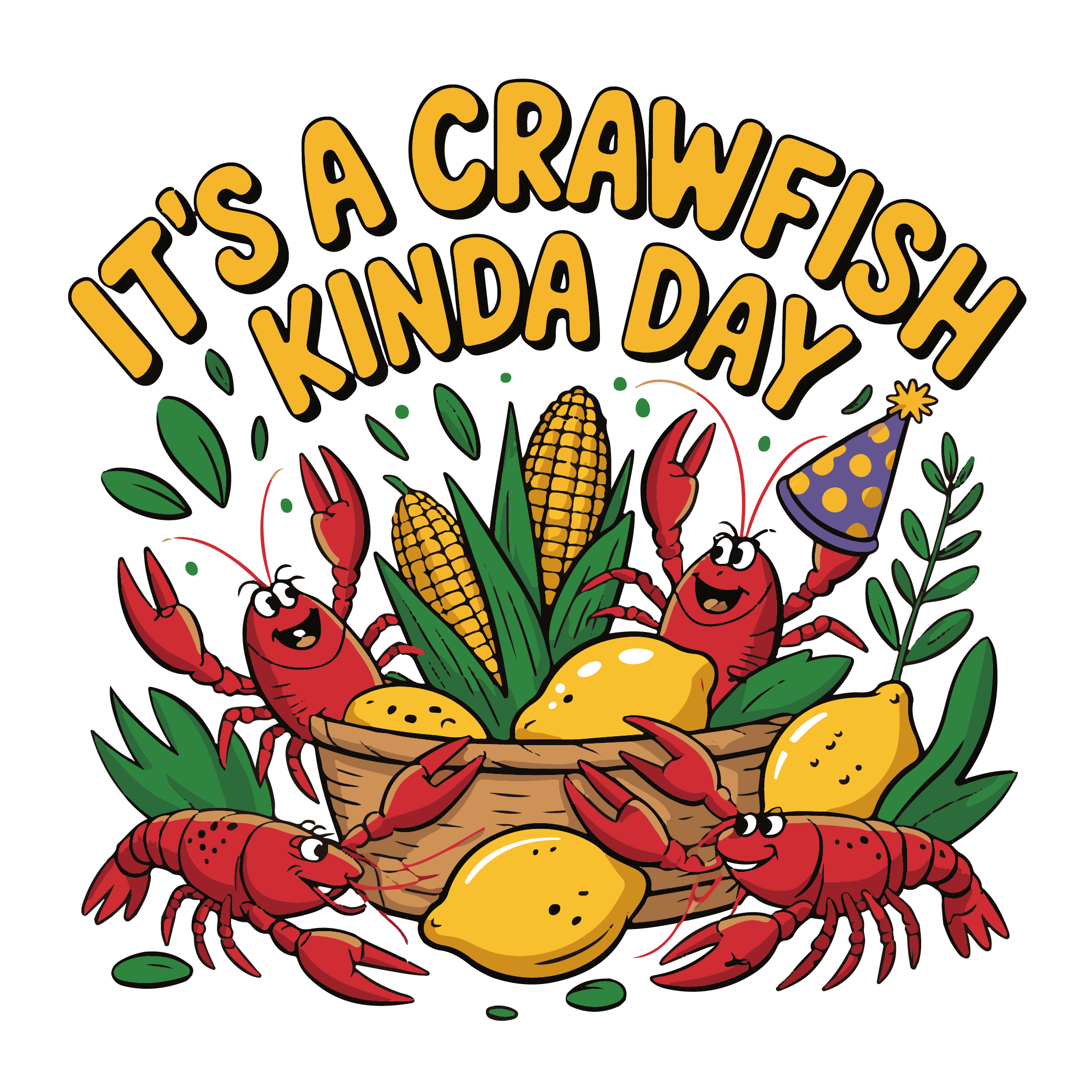 Its A Crawfish Kinda Day DTF Transfer