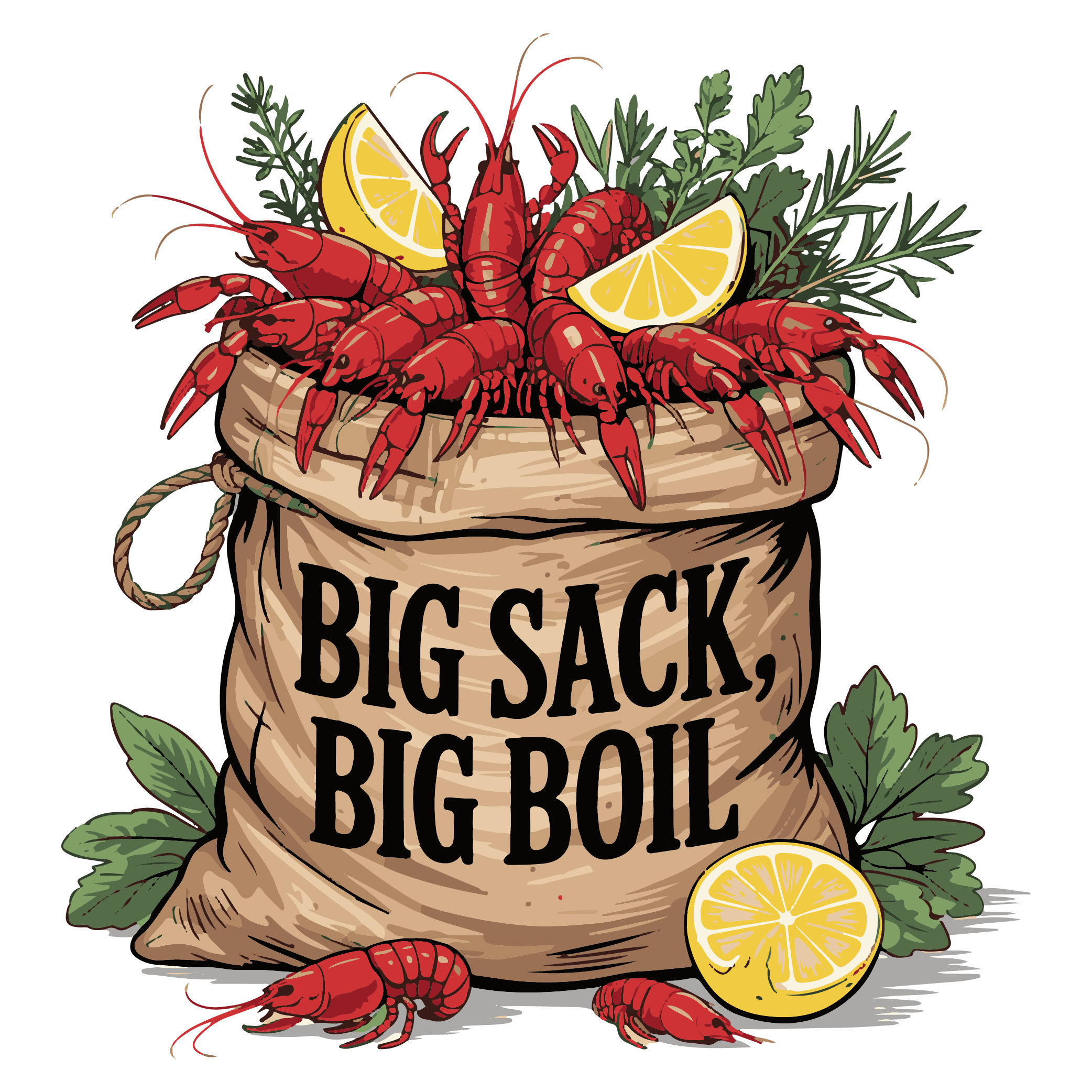 Big Sack Big Boil DTF Transfer