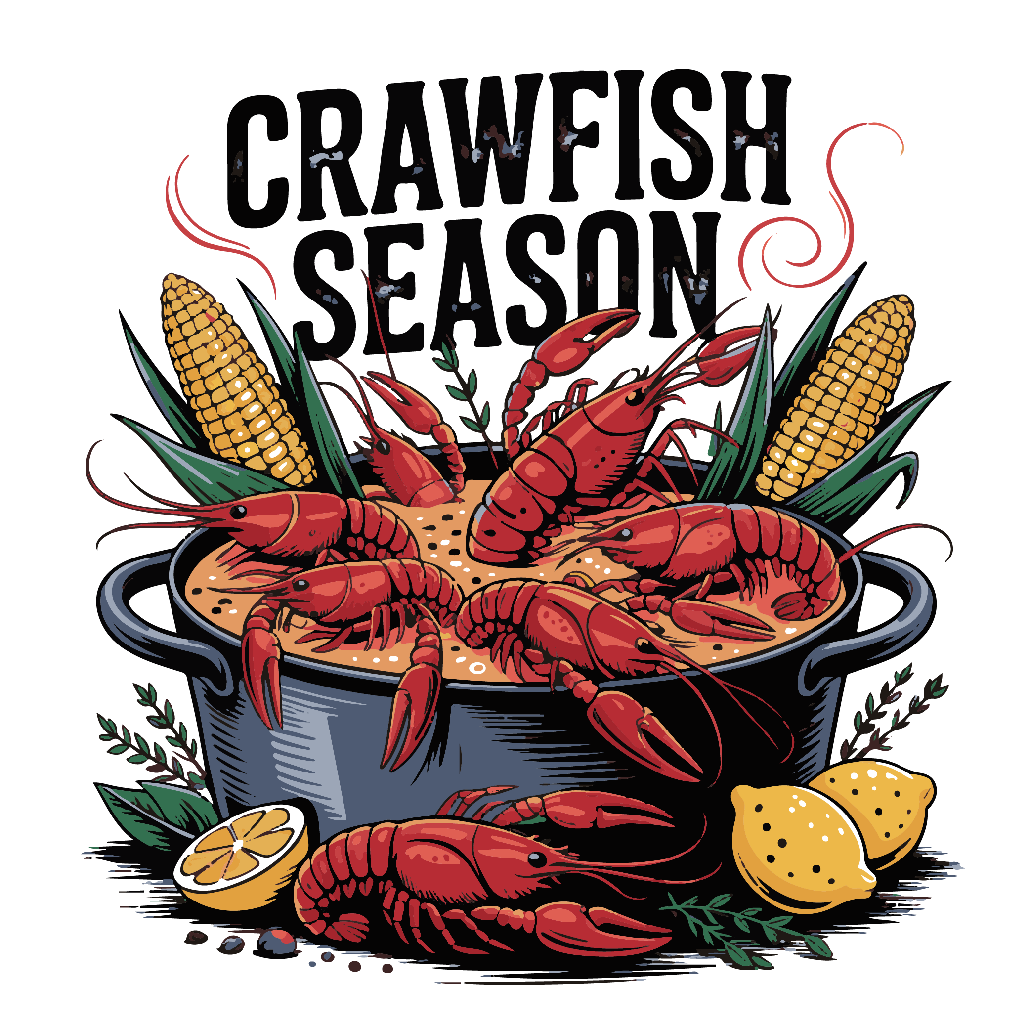 Crawfish Boil Tradition DTF Transfer
