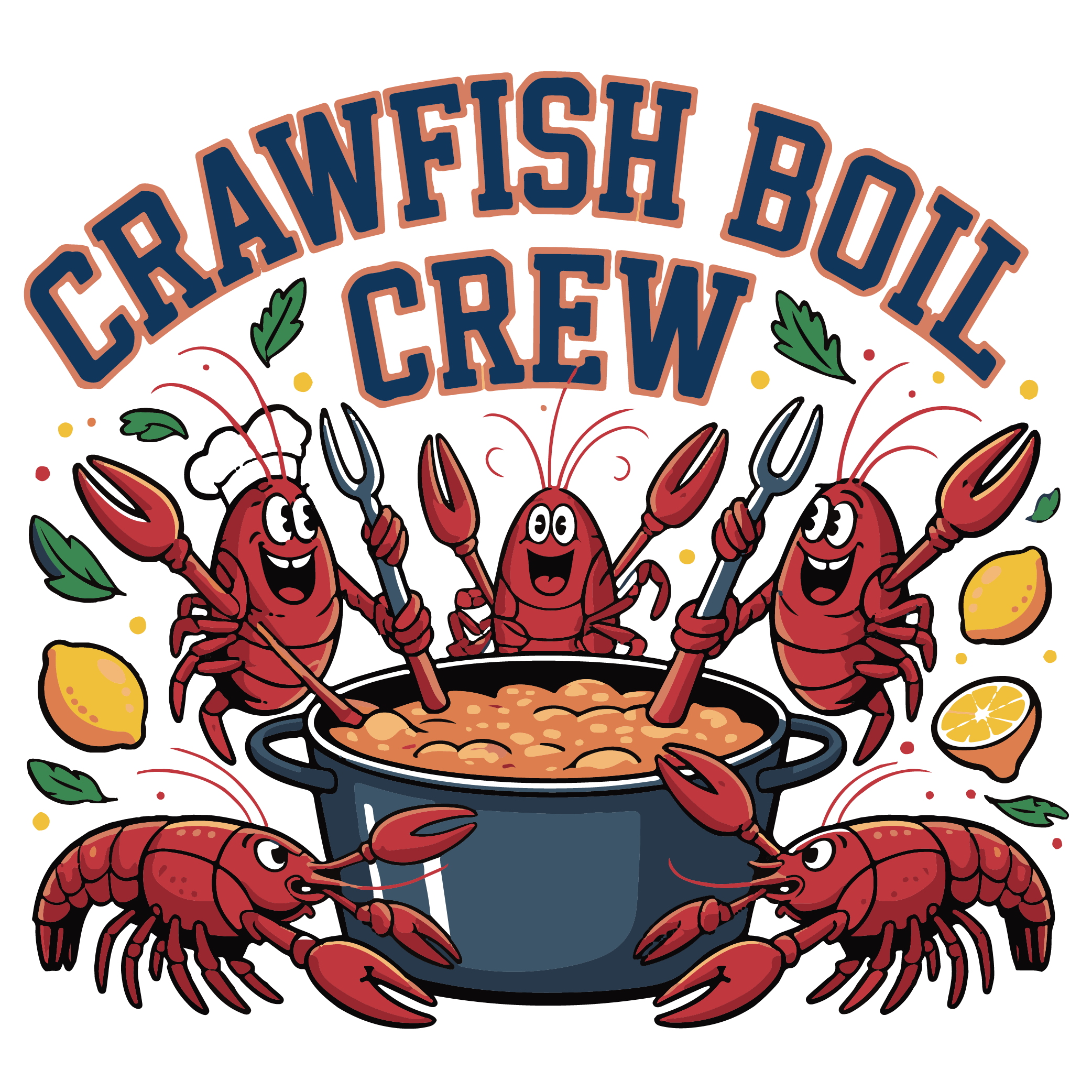 Crawfish Boil Crew DTF Transfer