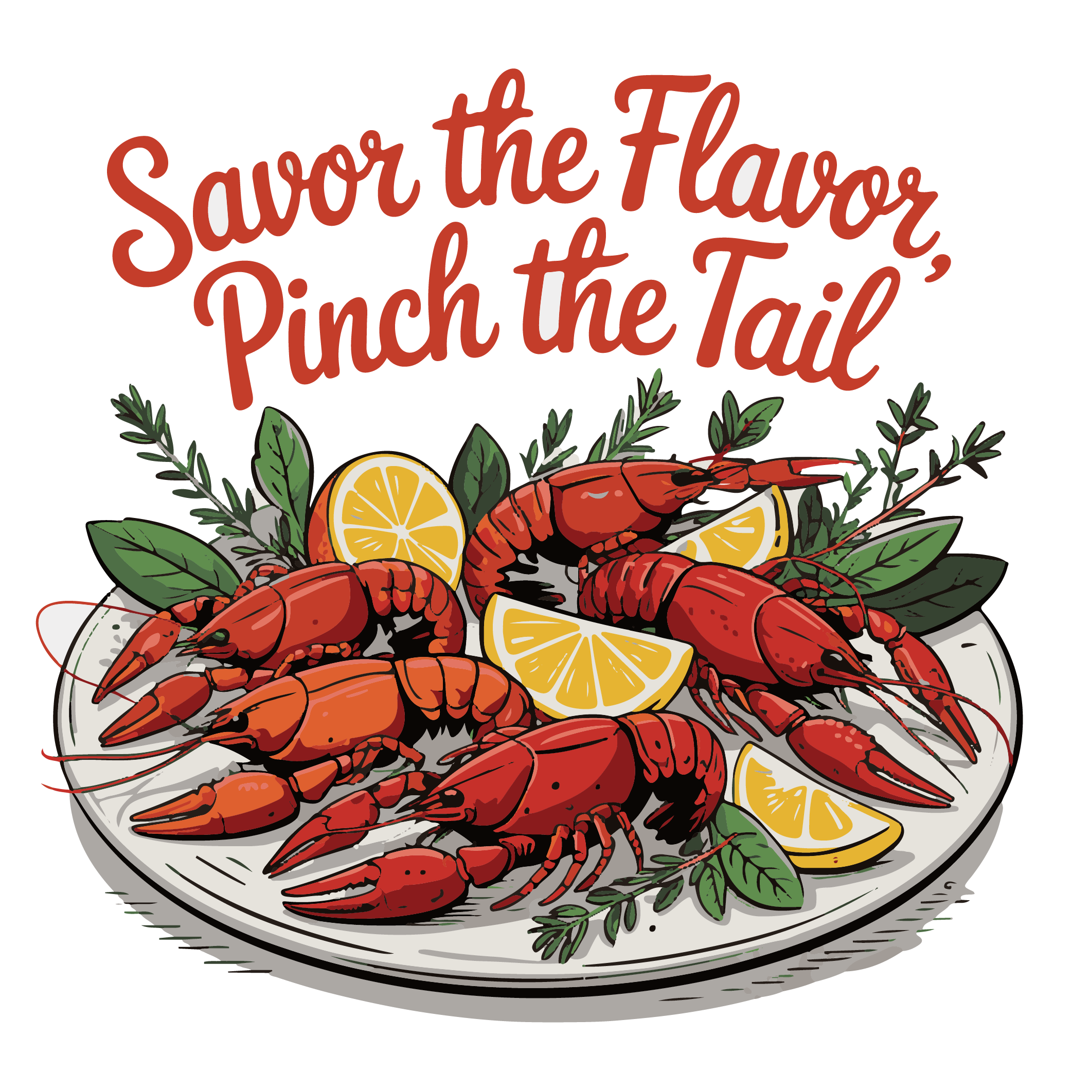 Savor The Flavor Pinch The Tail DTF Transfer