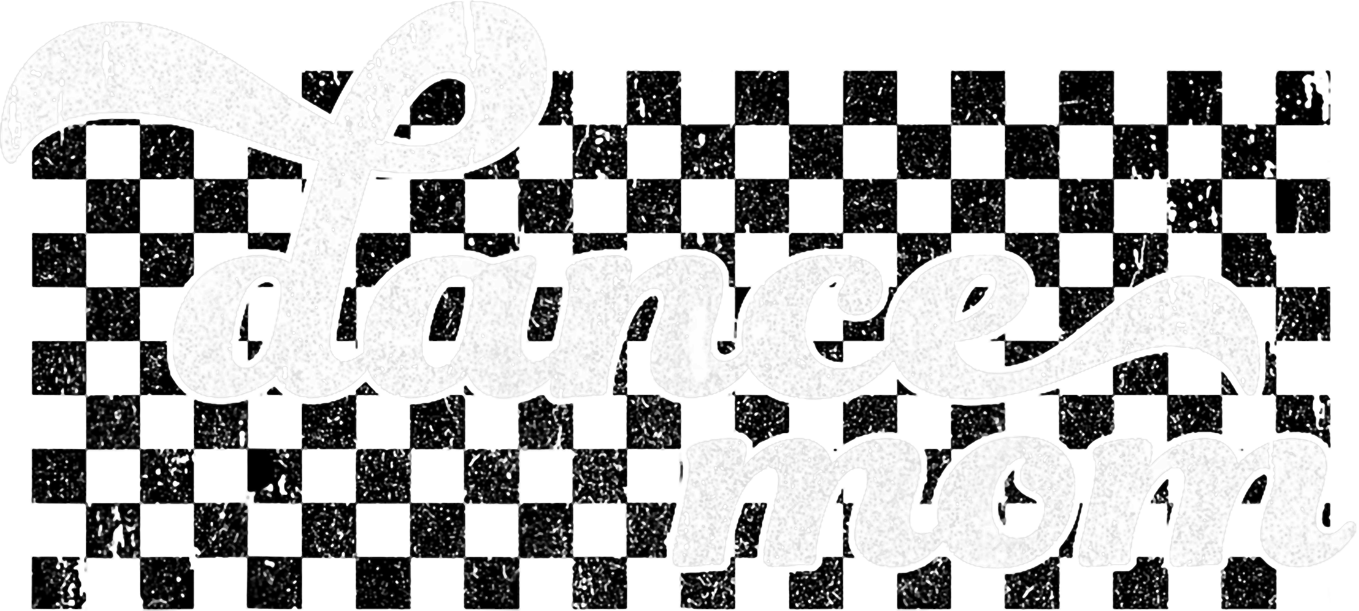 Checkered Dance Mom DTF Transfer