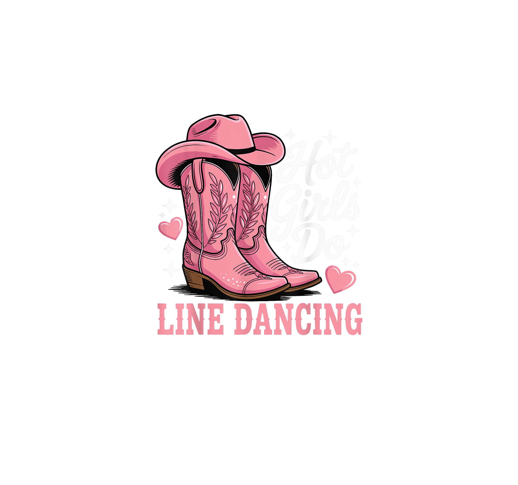 Hot Girls Line Dancing DTF Transfer