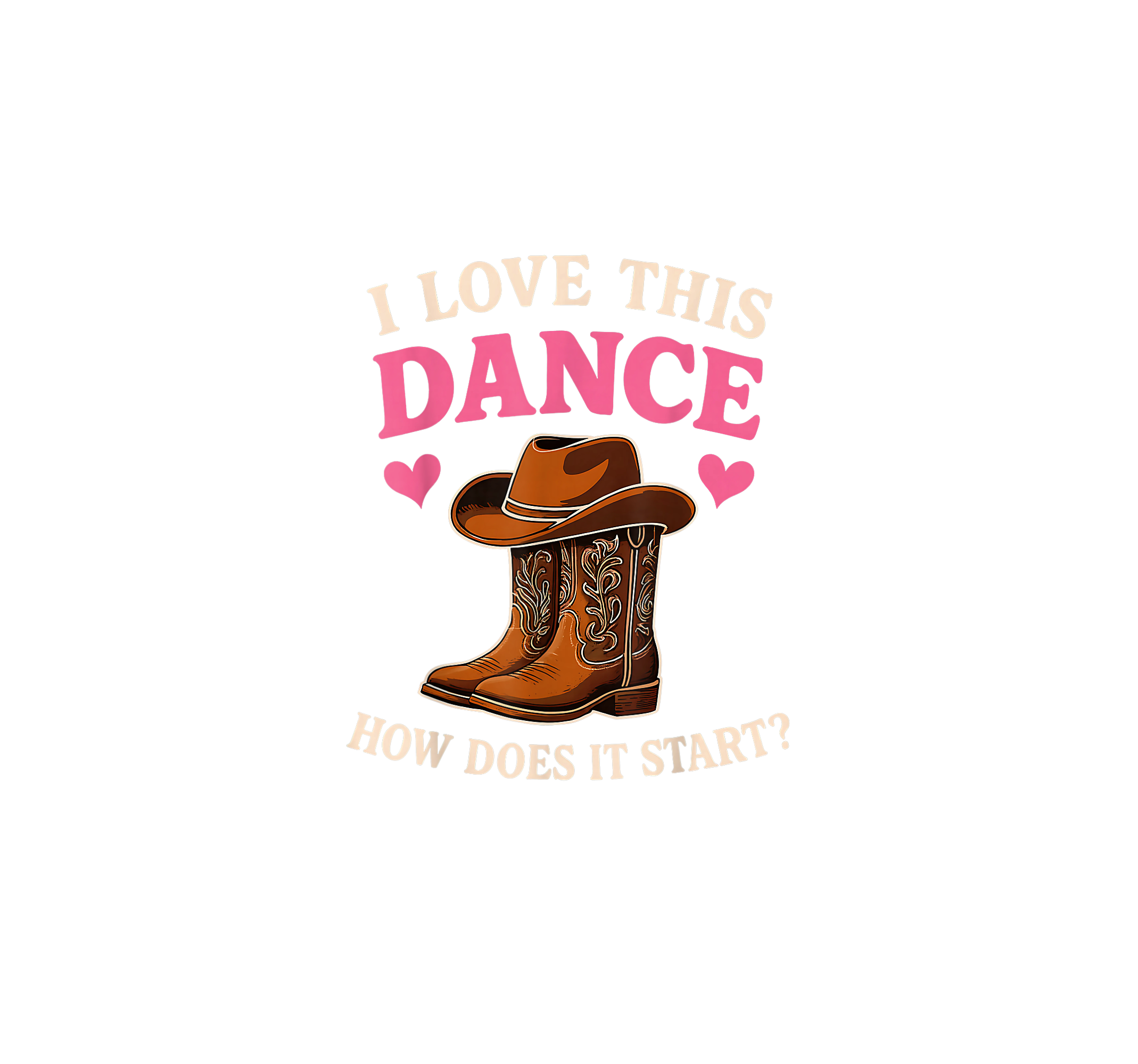 Love This Western Dance DTF Transfer