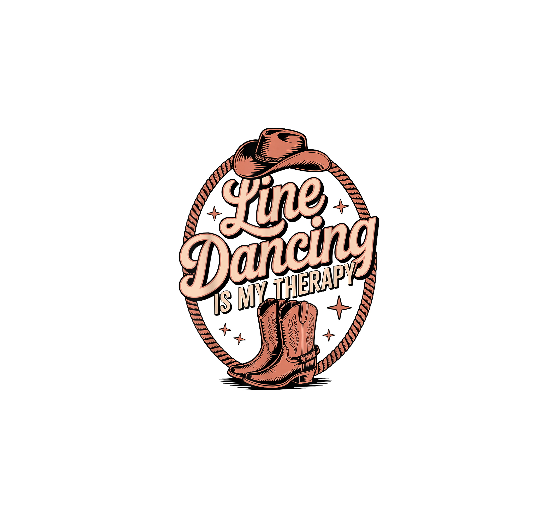 Line Dancing Therapy DTF Transfer