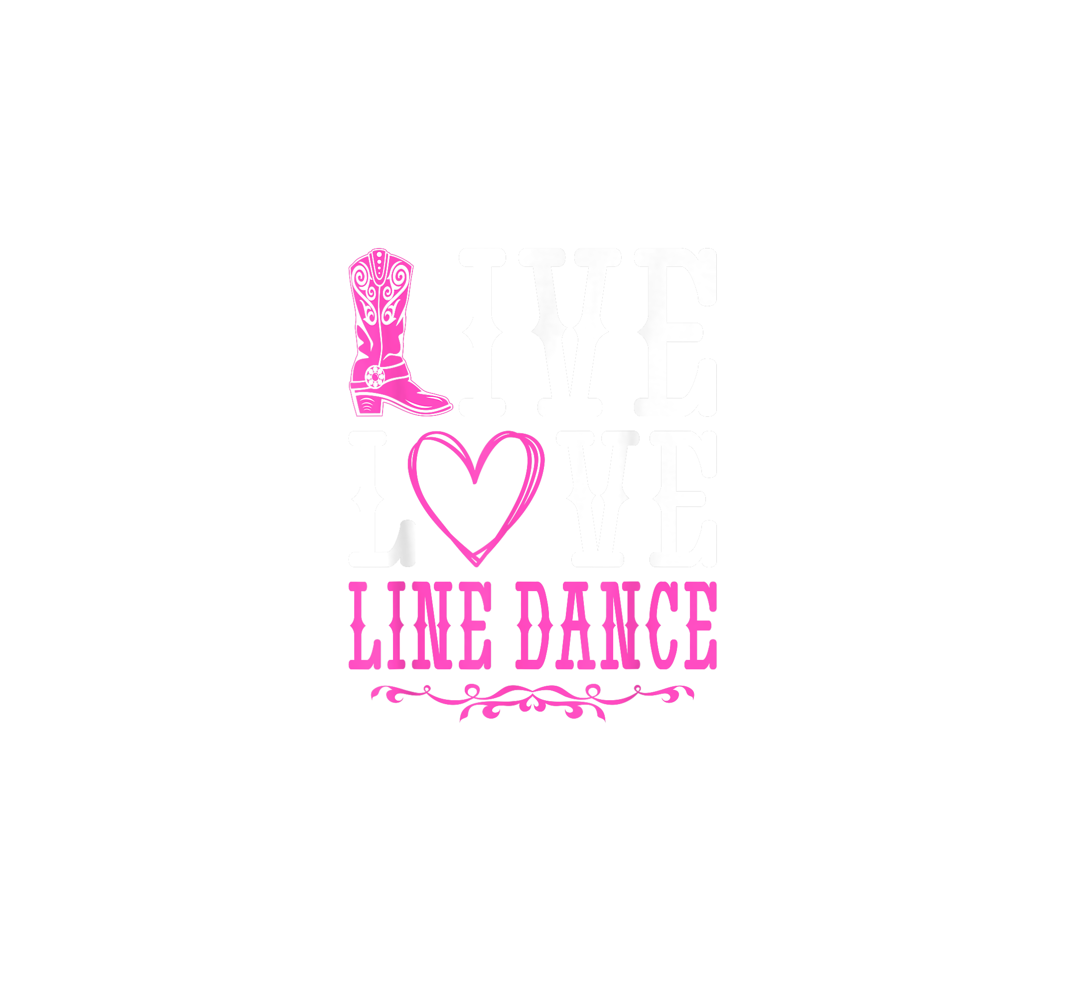 Love To Line Dance DTF Transfer