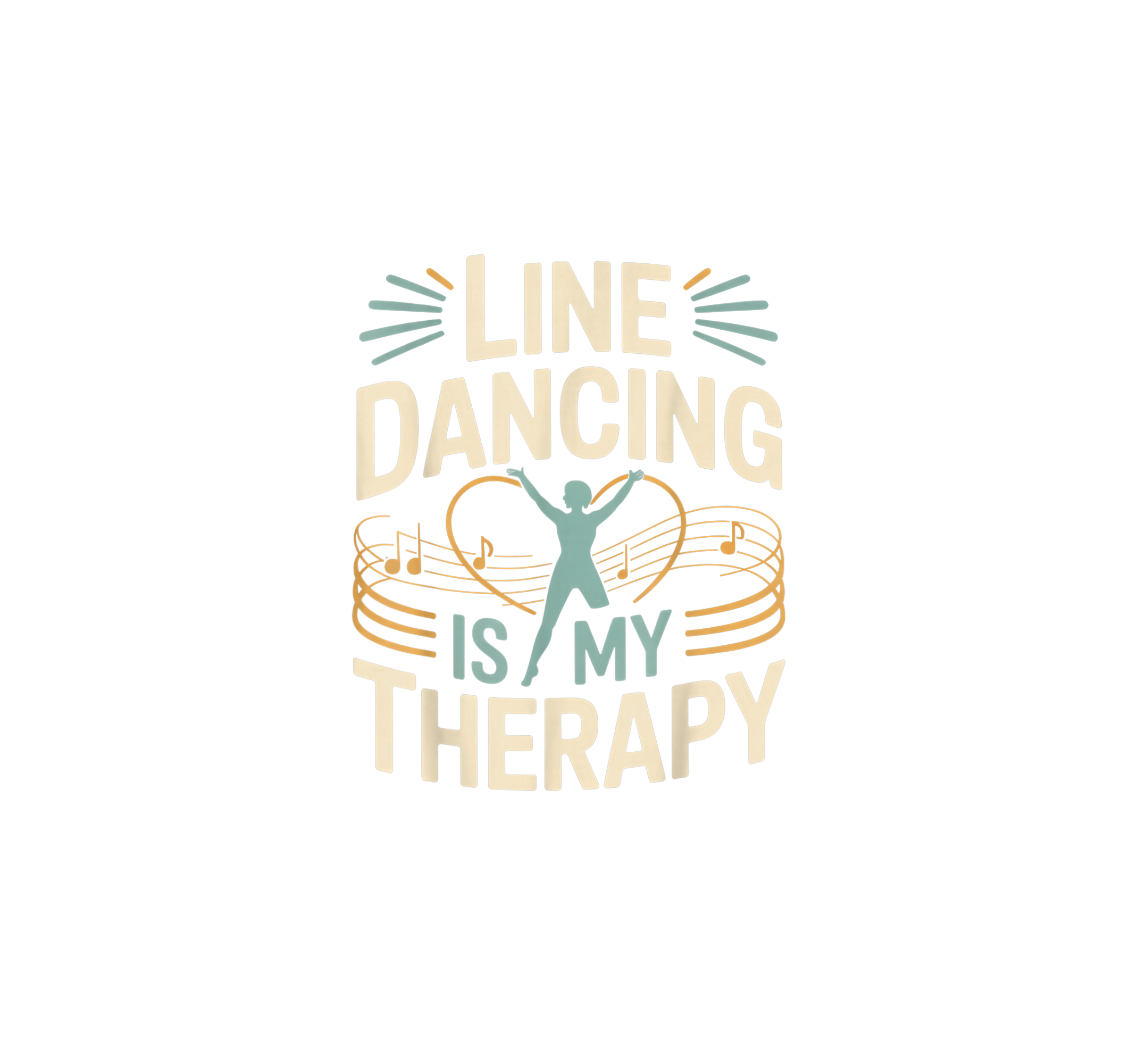 Line Dancing Is Therapy DTF Transfer