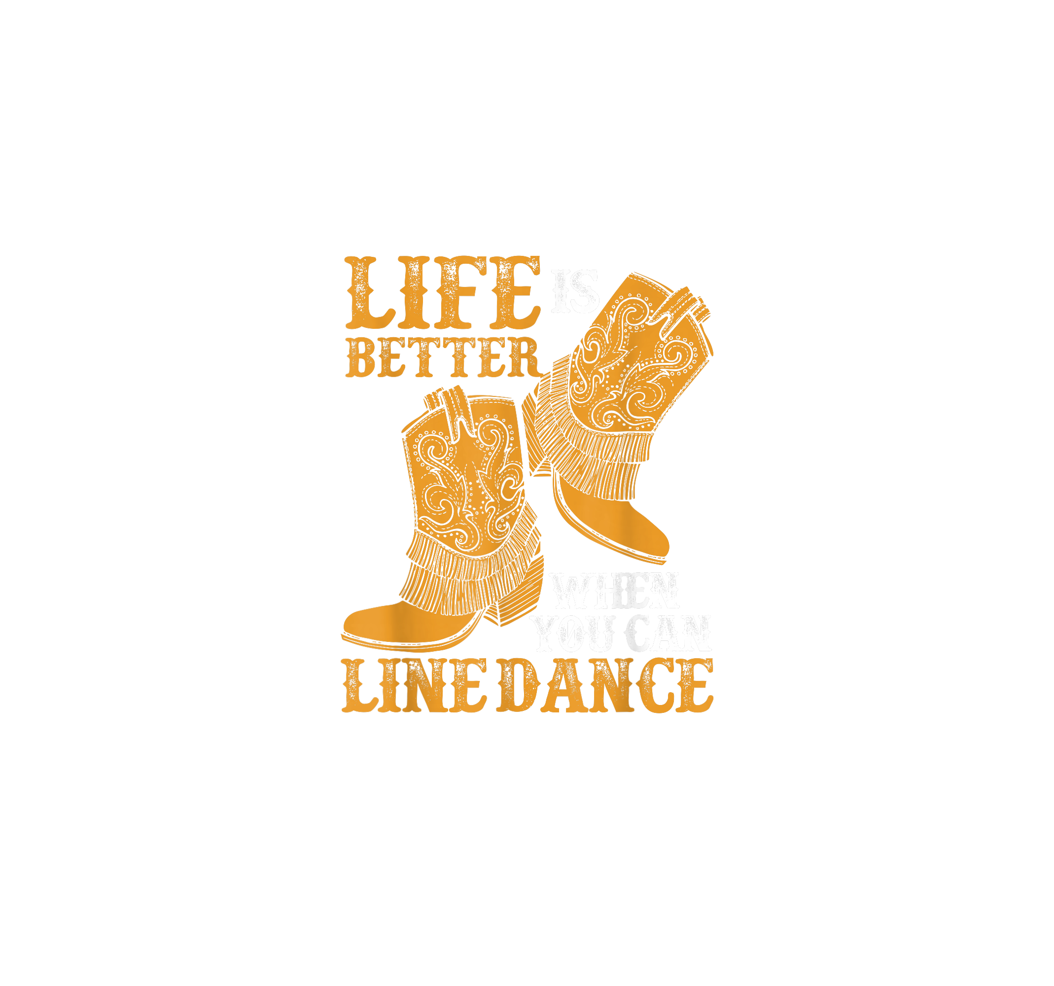 Better With Line Dancing DTF Transfer