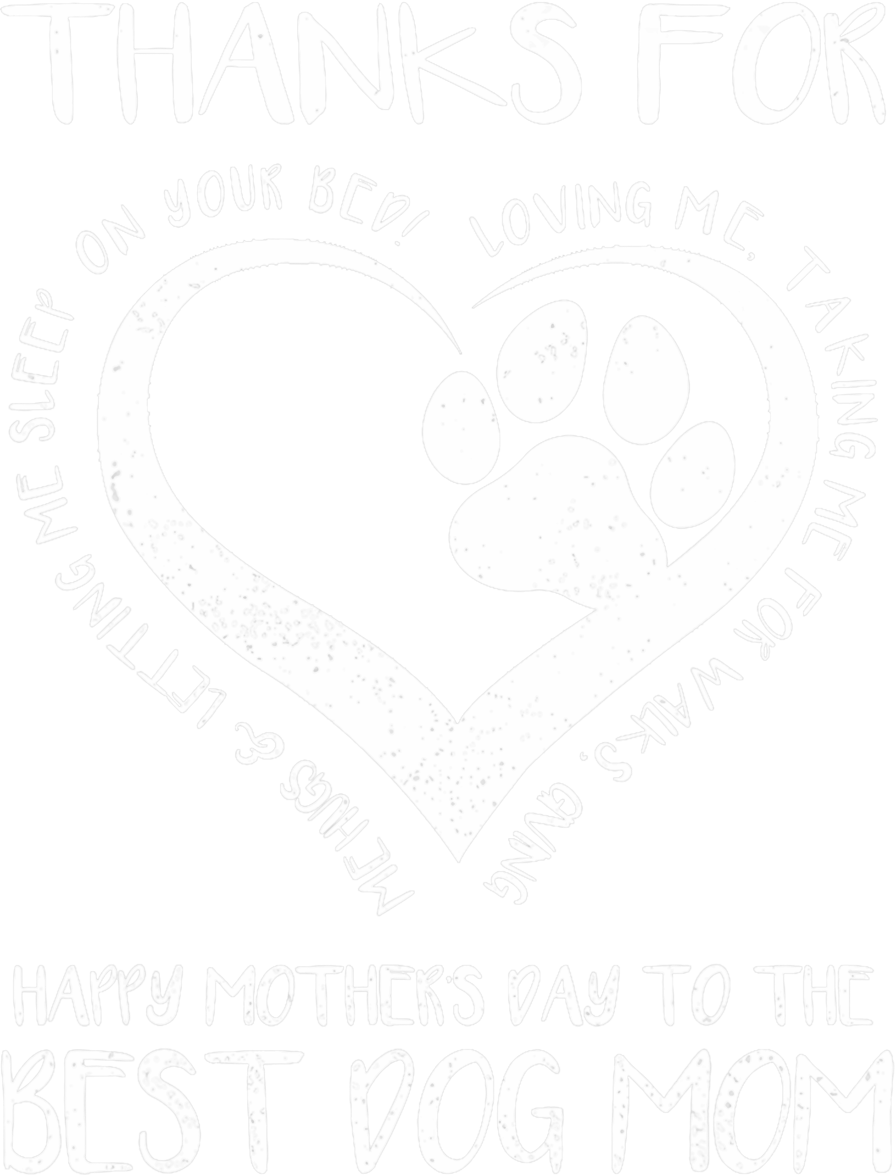 Best Dog Mom Mothers Day Gift DTF Transfer
