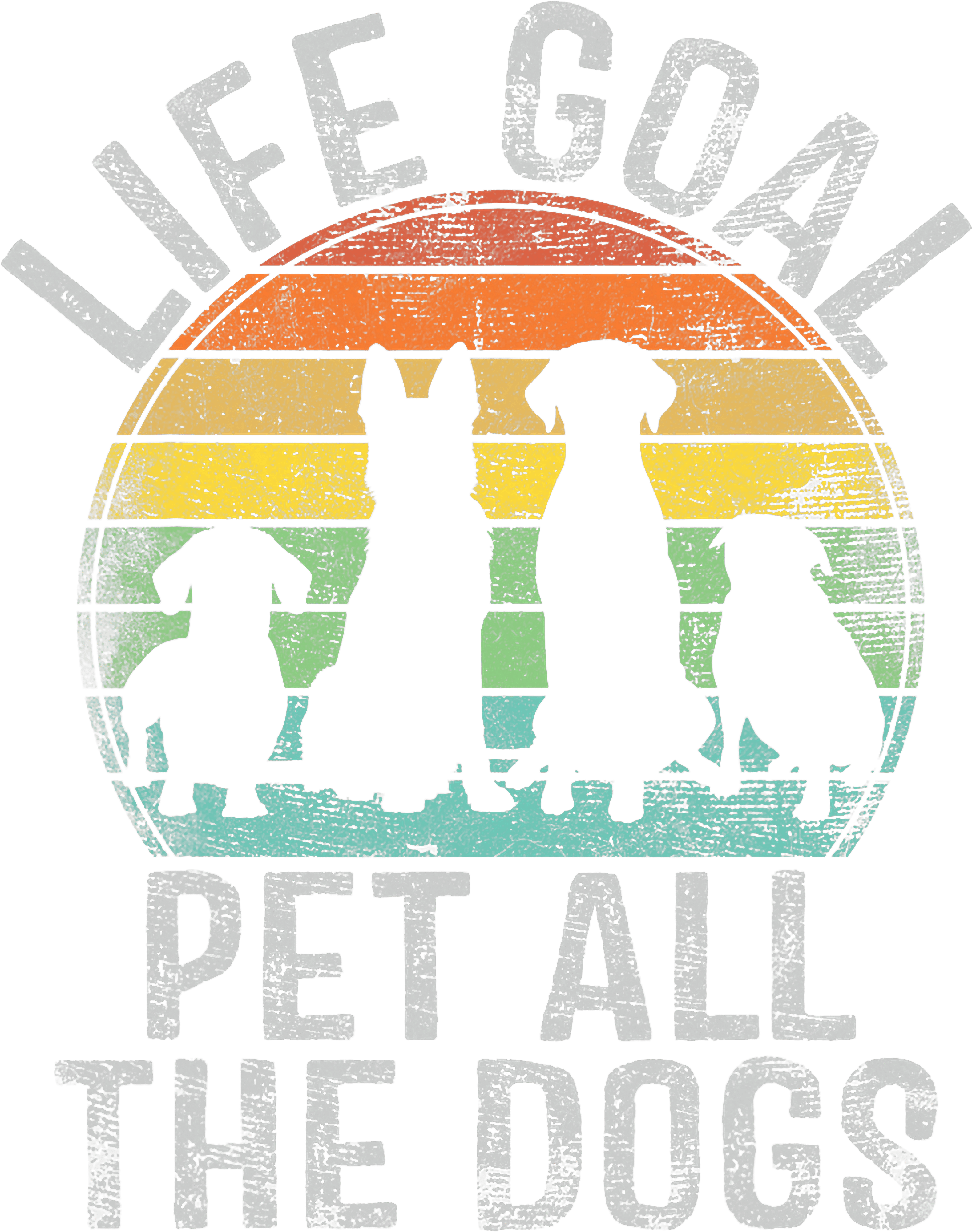 The Dogs Vintage Sunset Dog Lover DTF Transfer