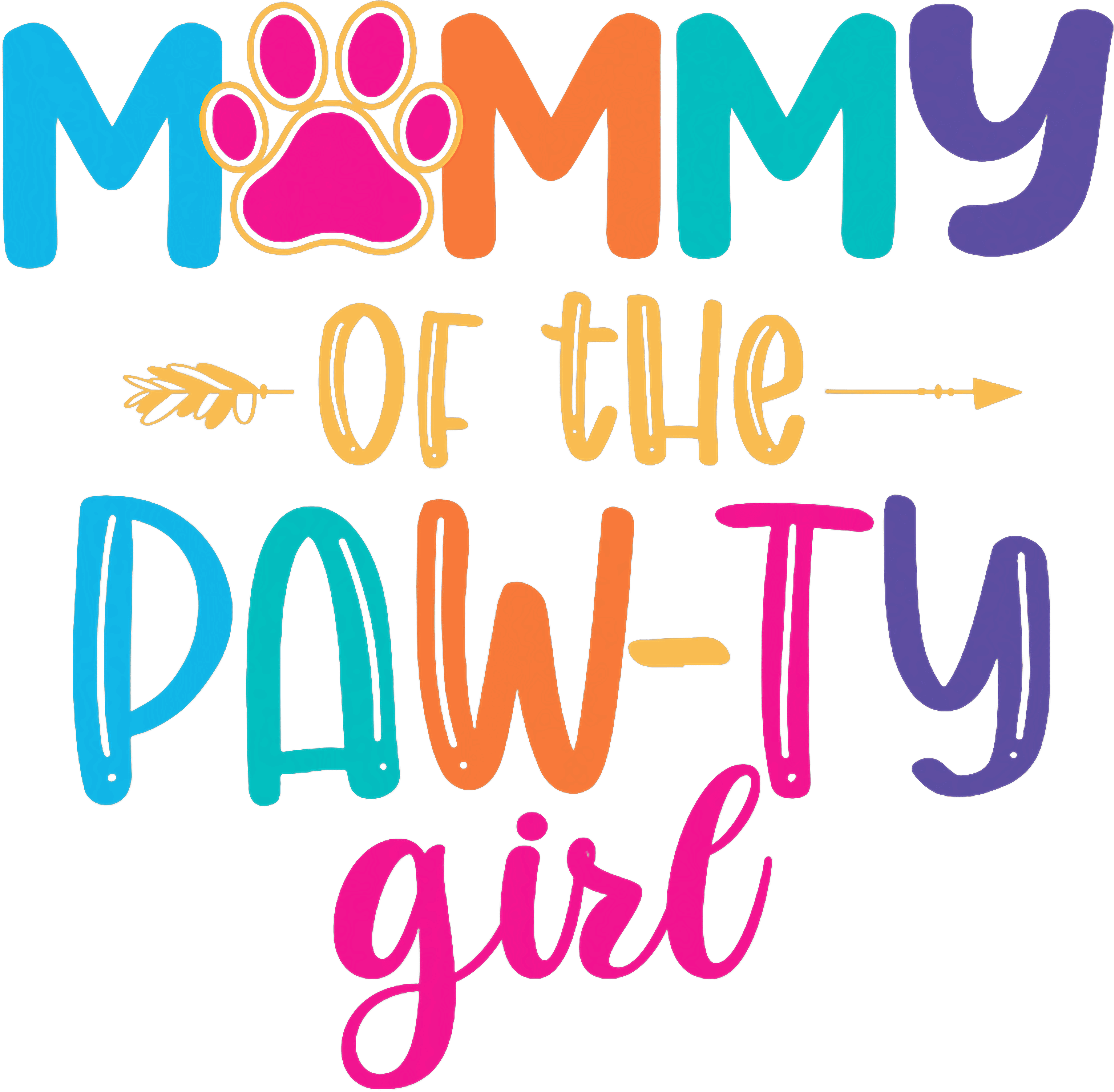 Mommy Of The Pawty Dog DTF Transfer