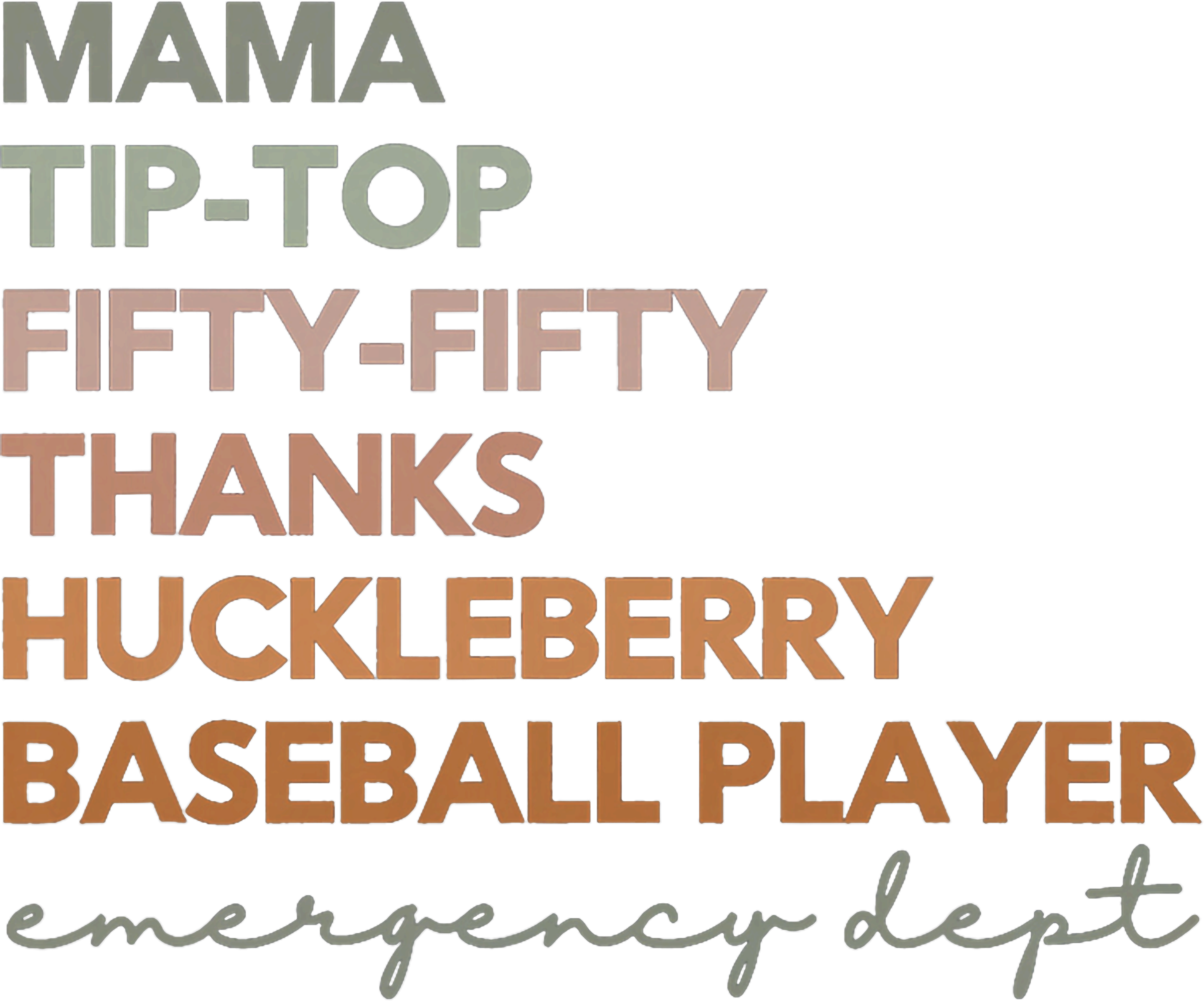 Baseball Mama Emergency Department DTF Transfer