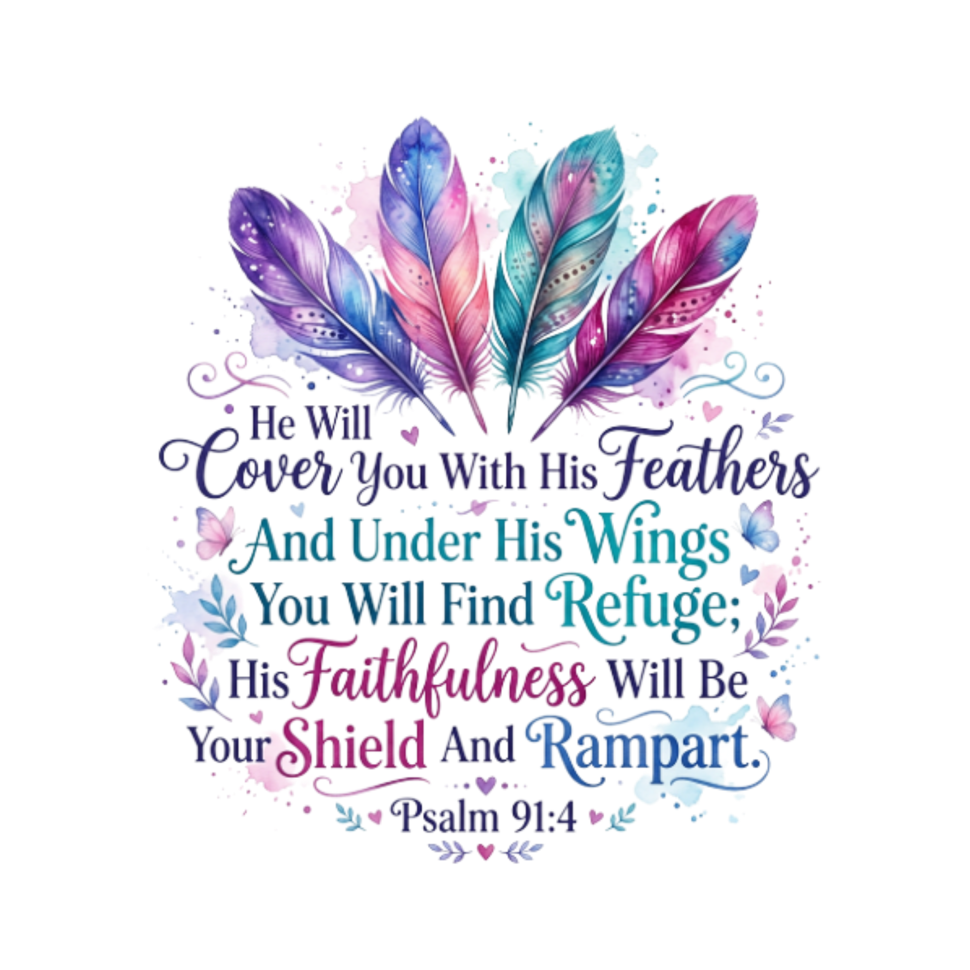 Gods Faithful Protection And Refuge DTF Transfer