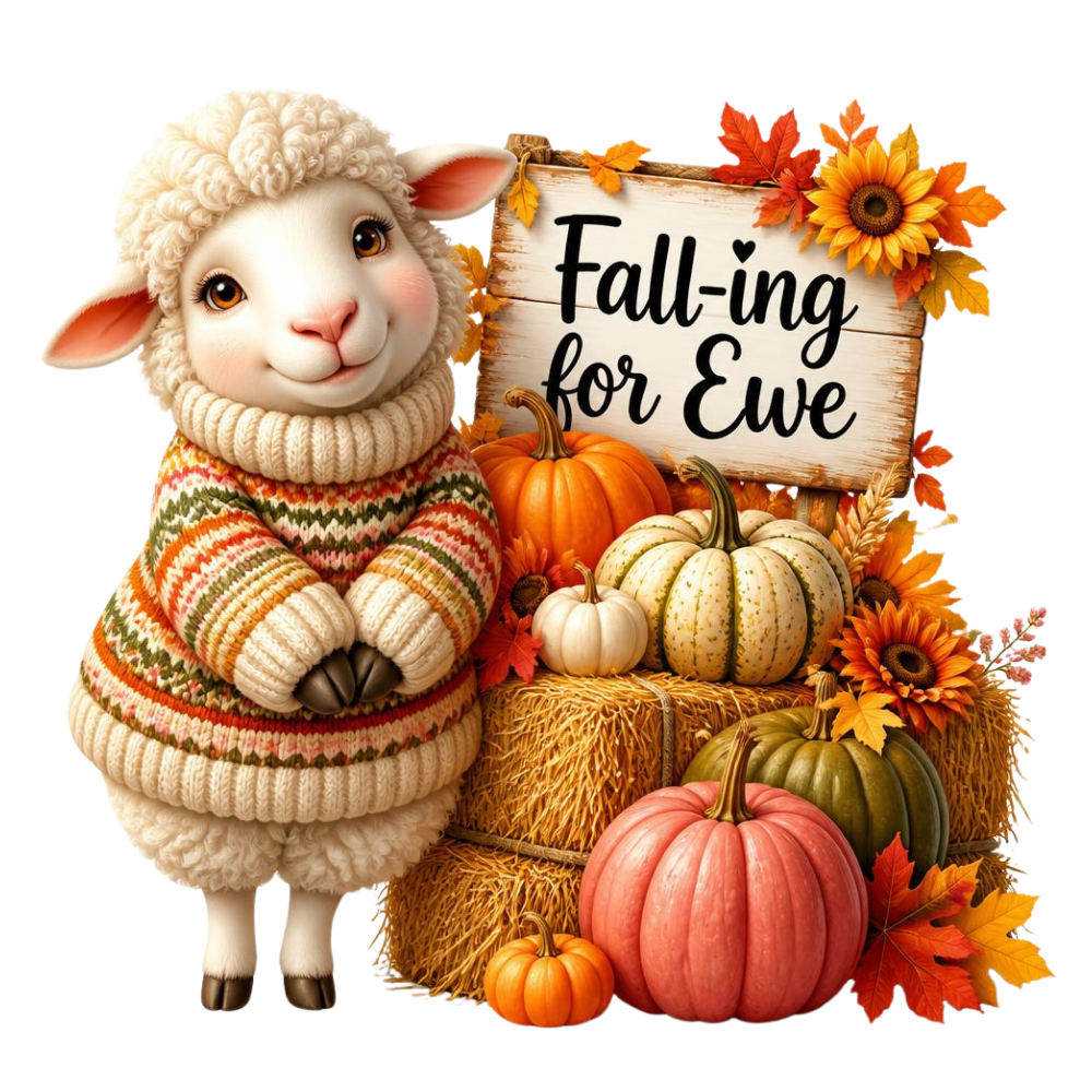 Falling For Ewe DTF Transfer