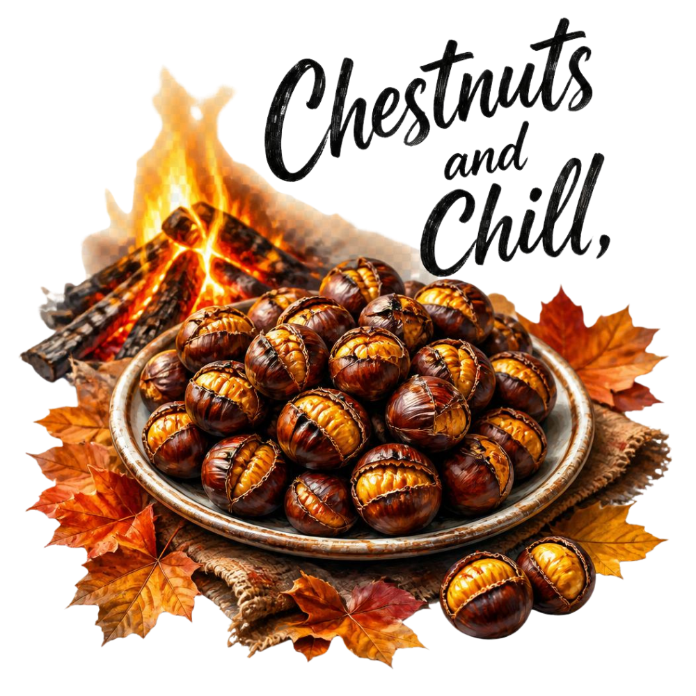 Chestnuts And Chill DTF Transfer