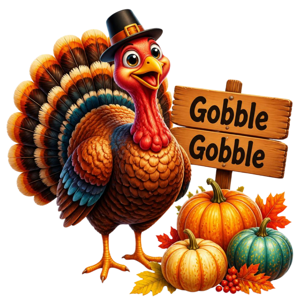 Gobble Gobble Fall DTF Transfer