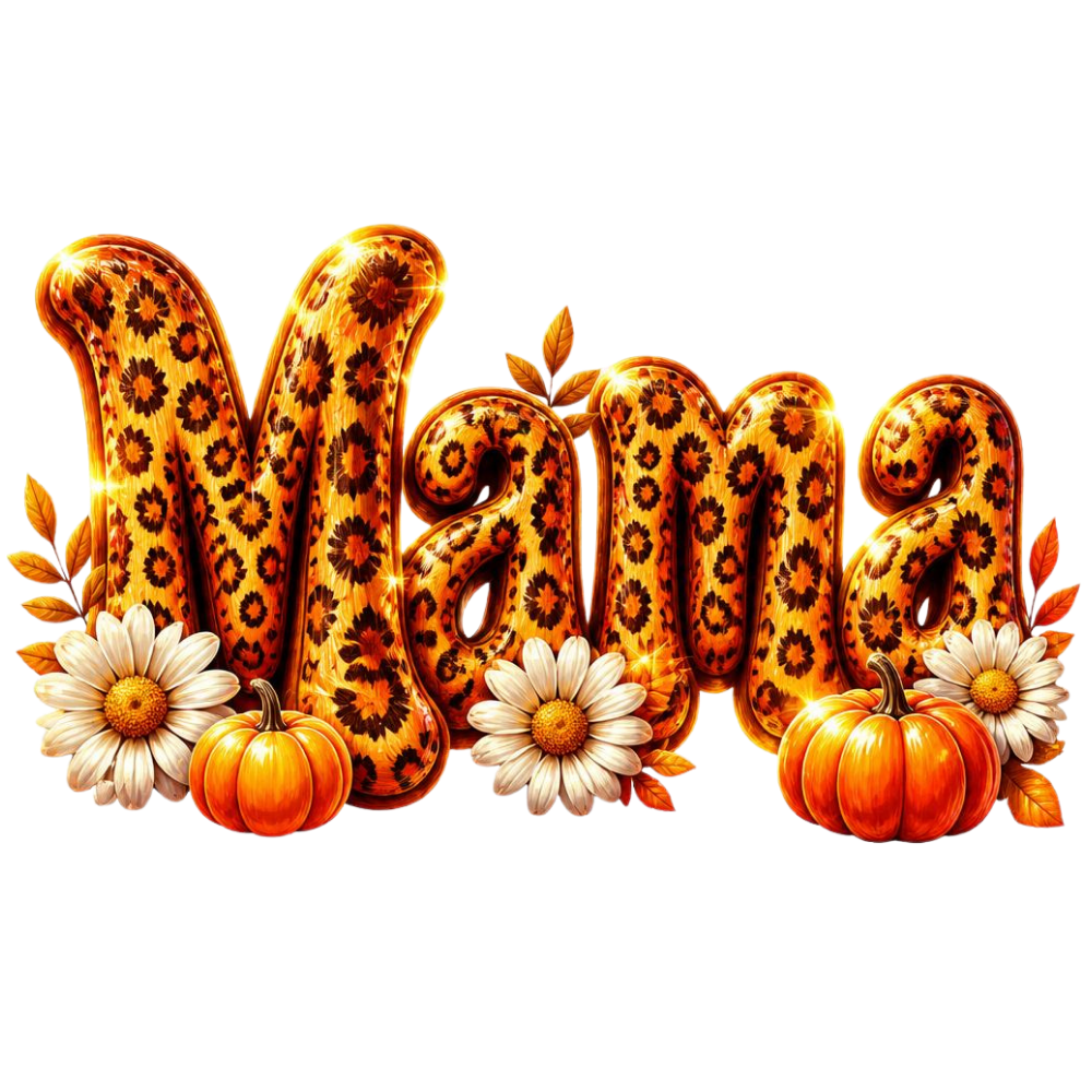 Mama Leopard Fall Design DTF Transfer