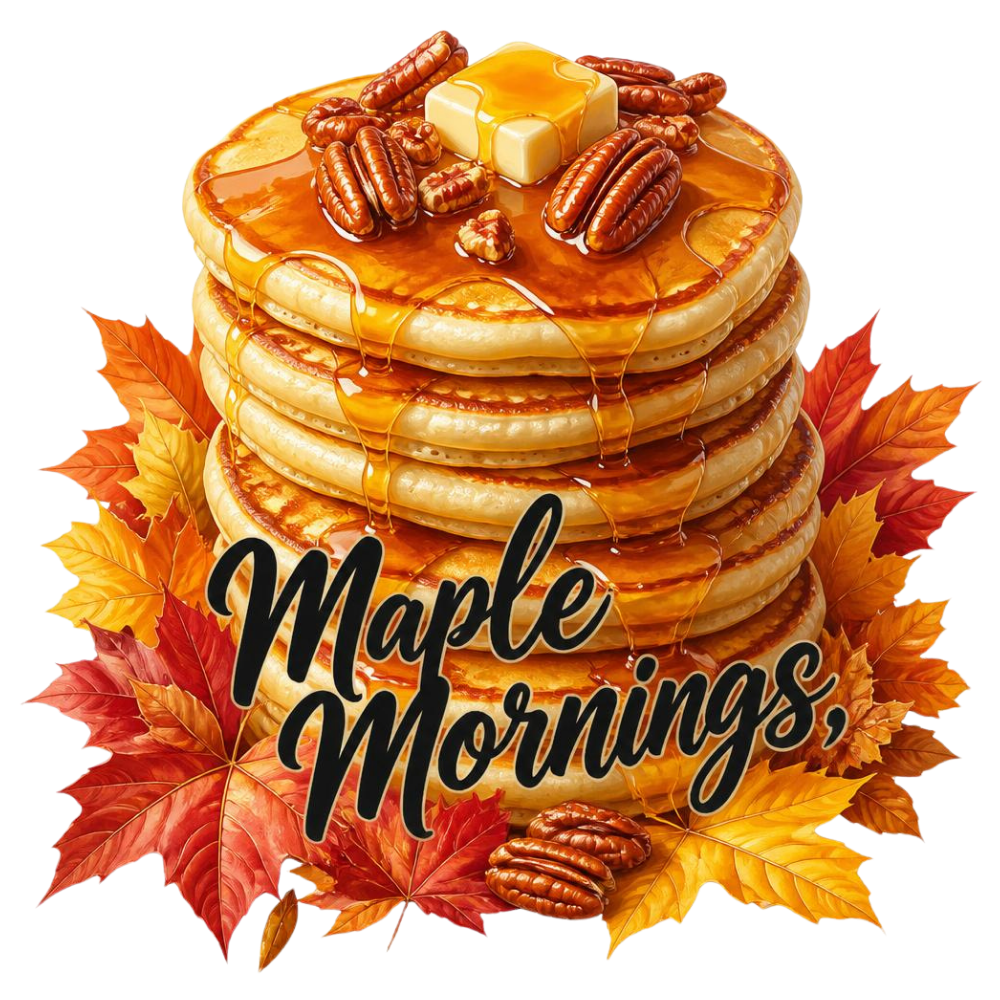 Maple Morning Pancakes DTF Transfer