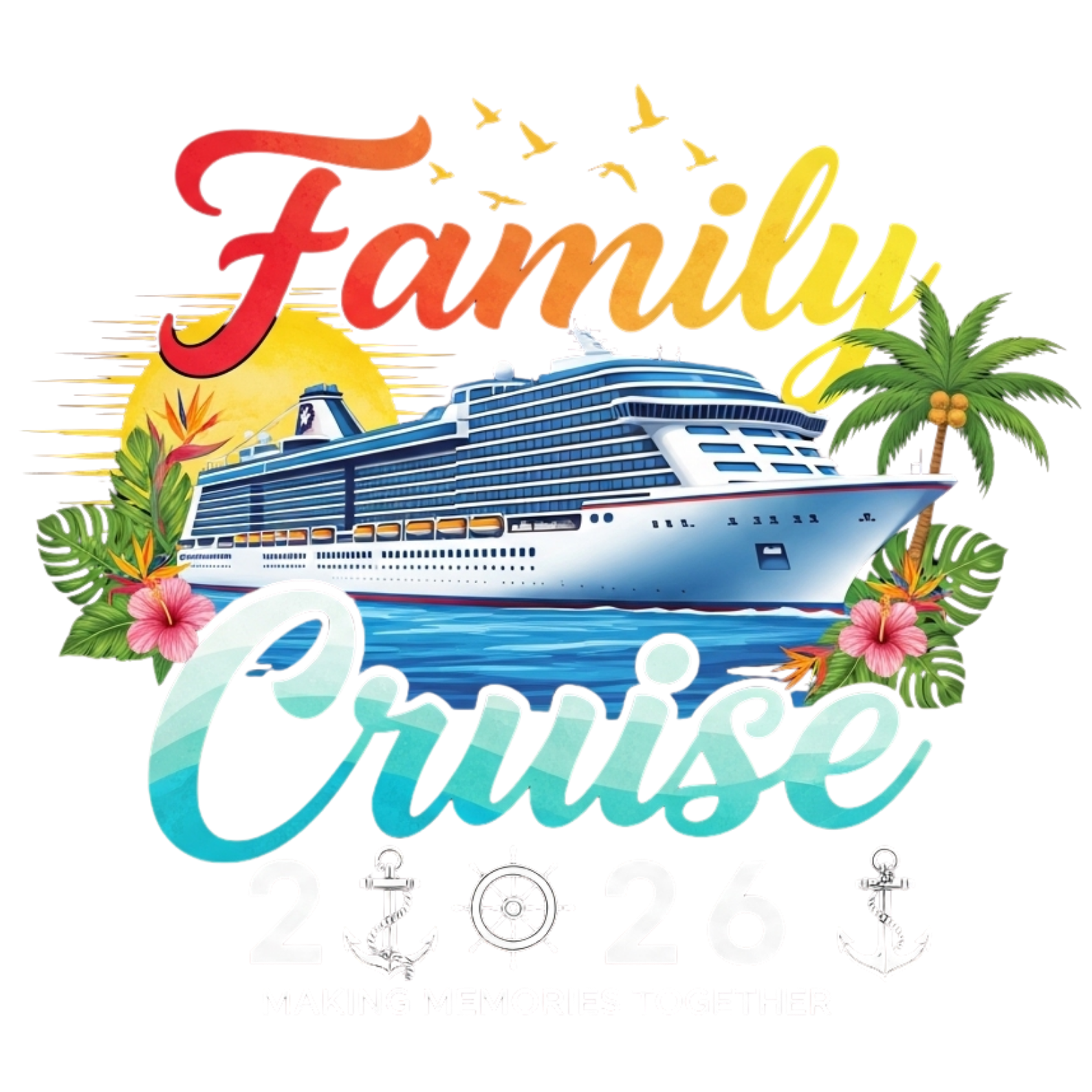 Family Cruise Memories DTF Transfer