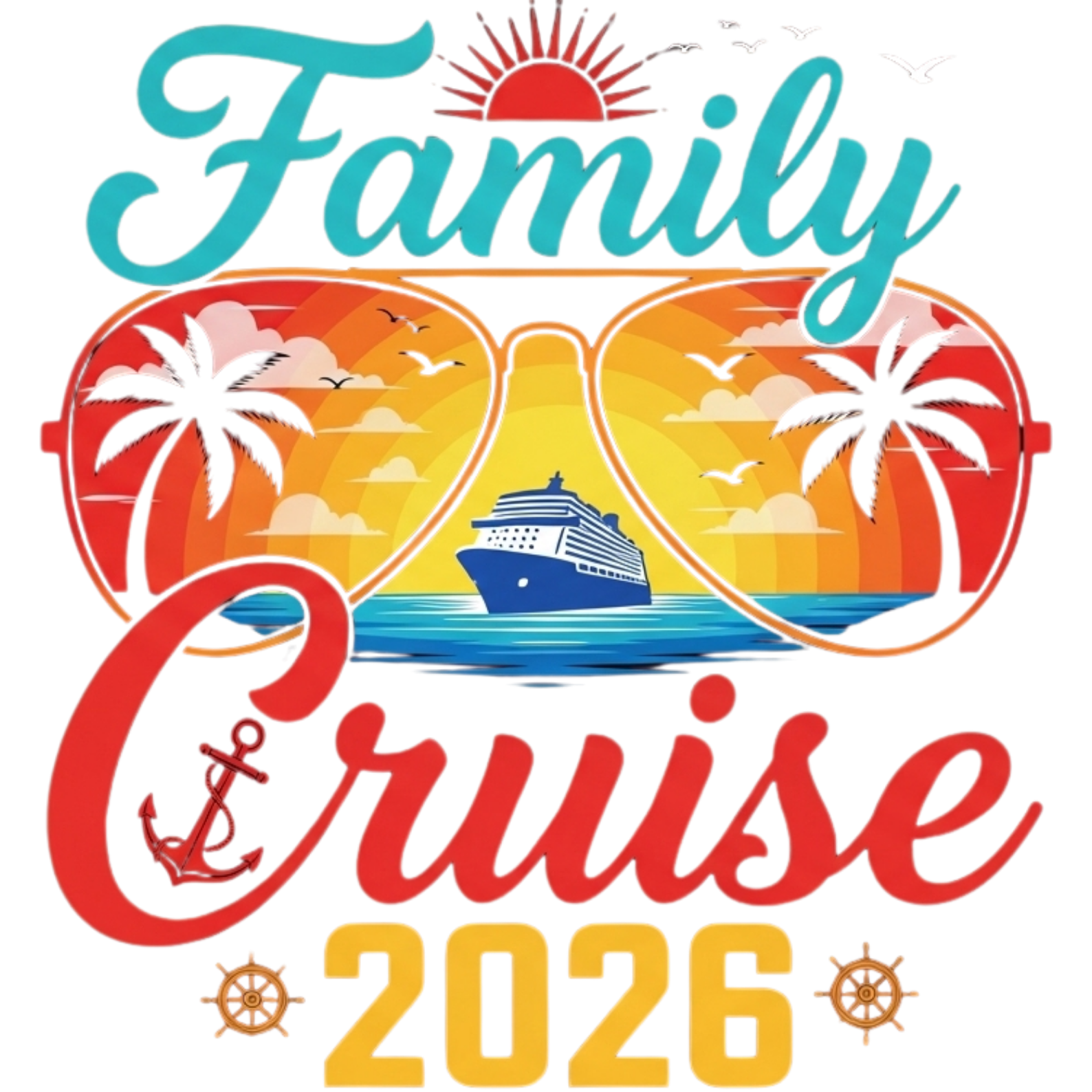 Family Cruise Adventure DTF Transfer