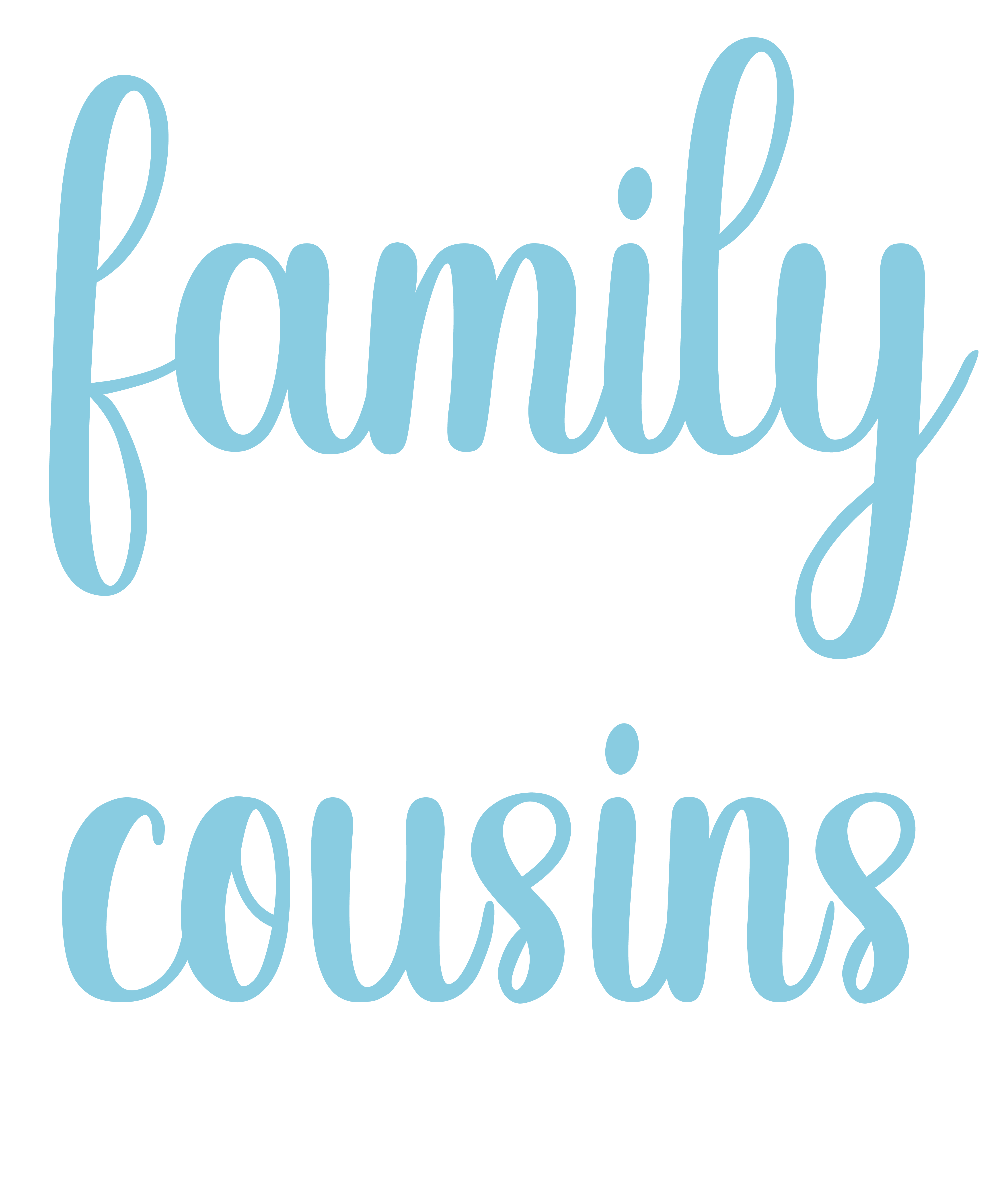 Family Cousins Forever Together DTF Transfer